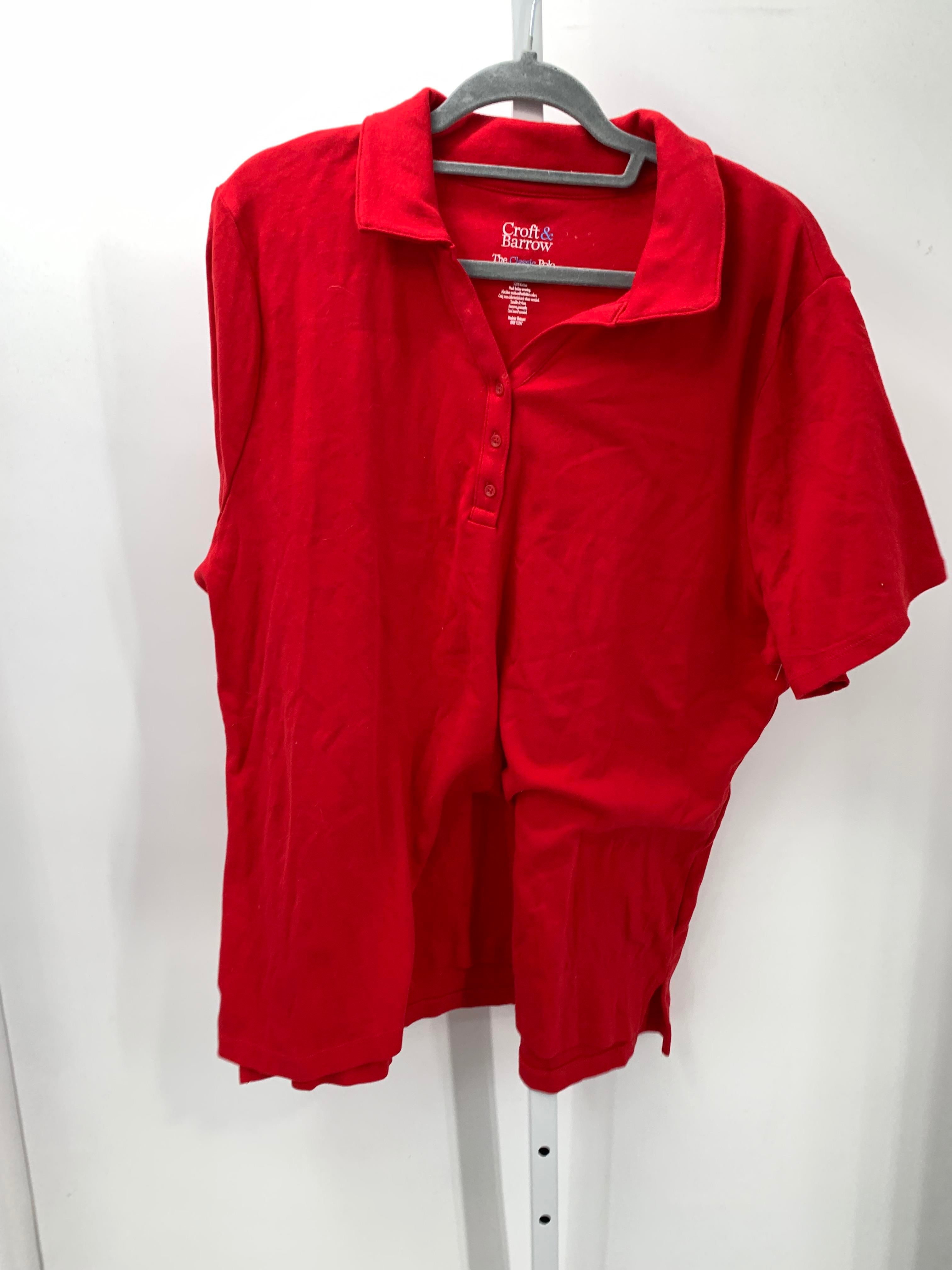 Croft & Barrow Size 2X Womens Short Sleeve Shirt