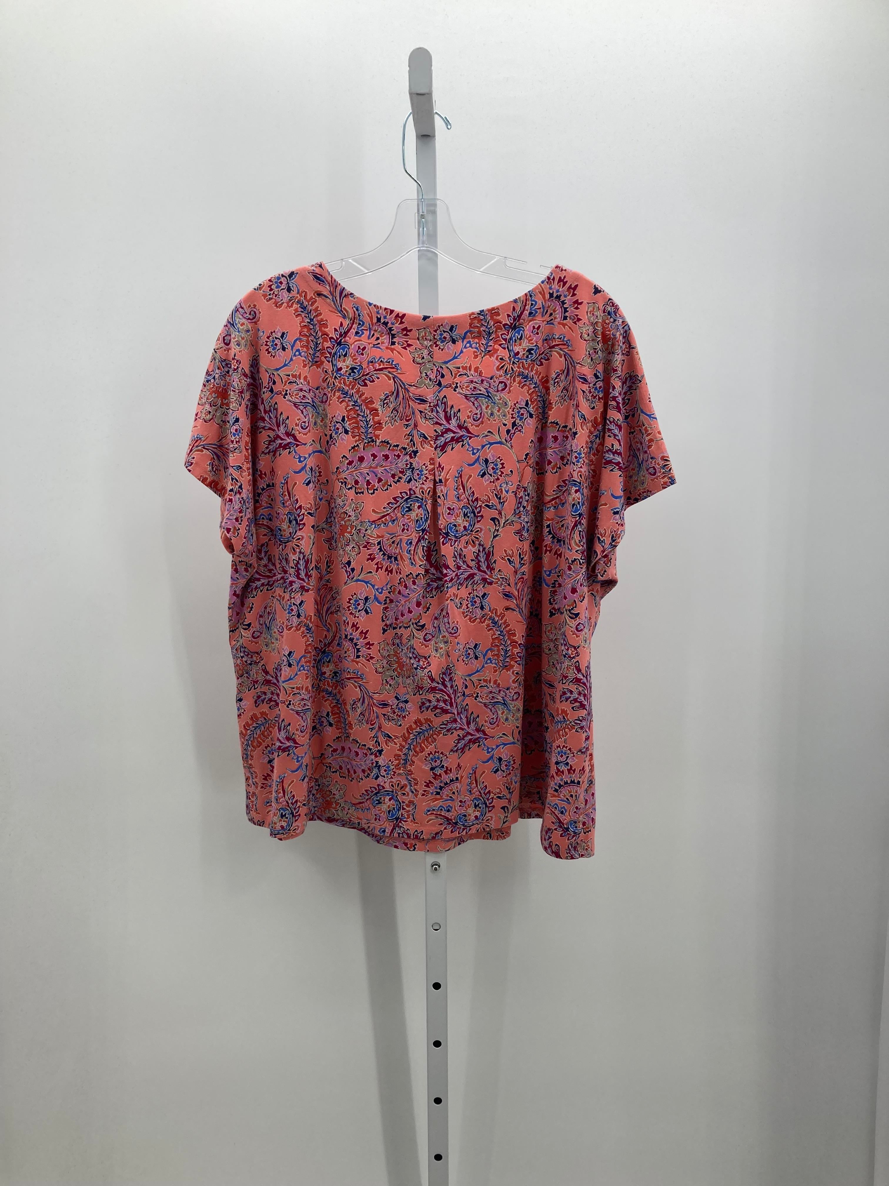 J-Jill Size X Large Petite Petite Short Sleeve Shirt