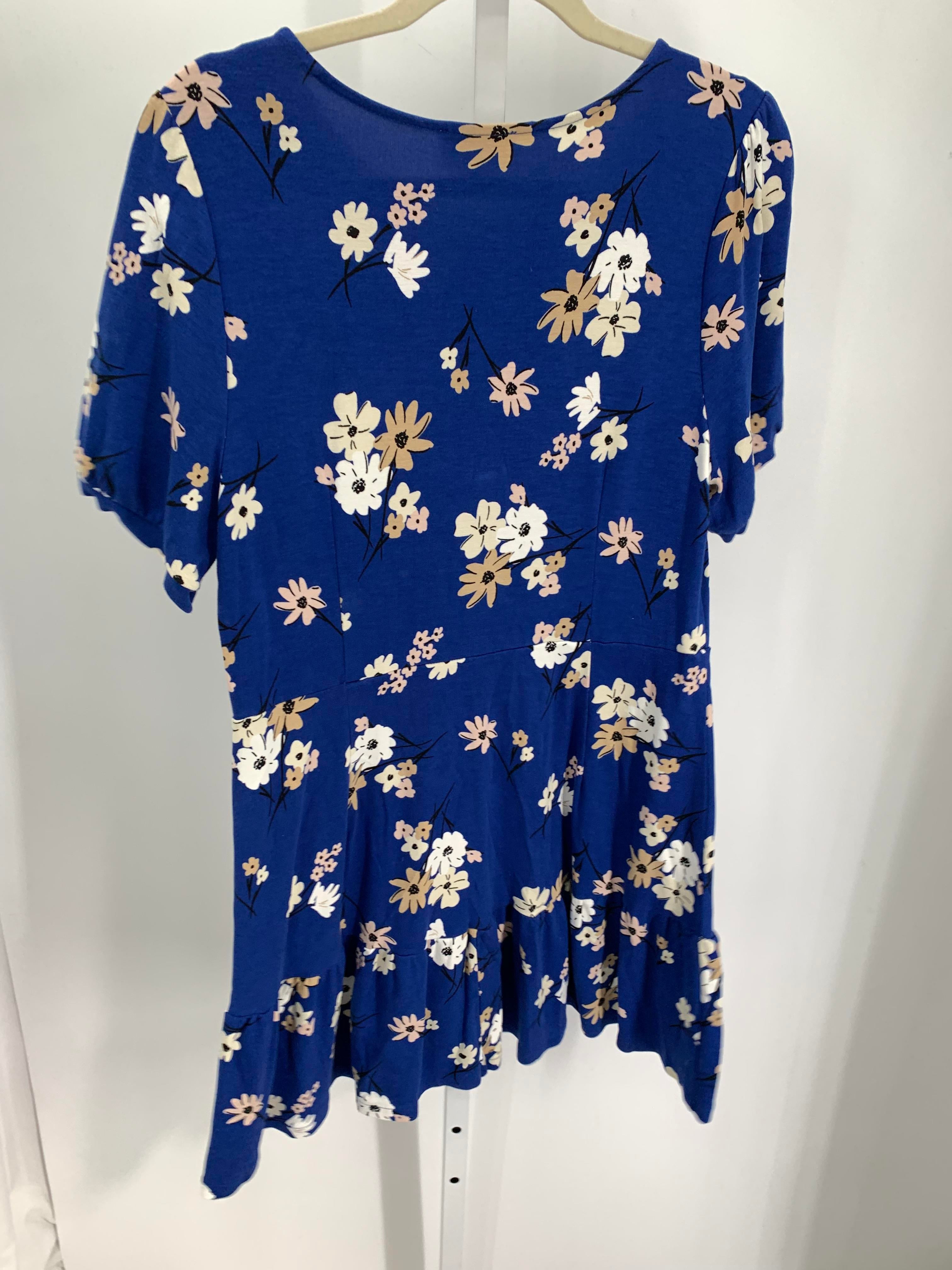 Loft Size 14 Petite Petite Short Sleeve Dress