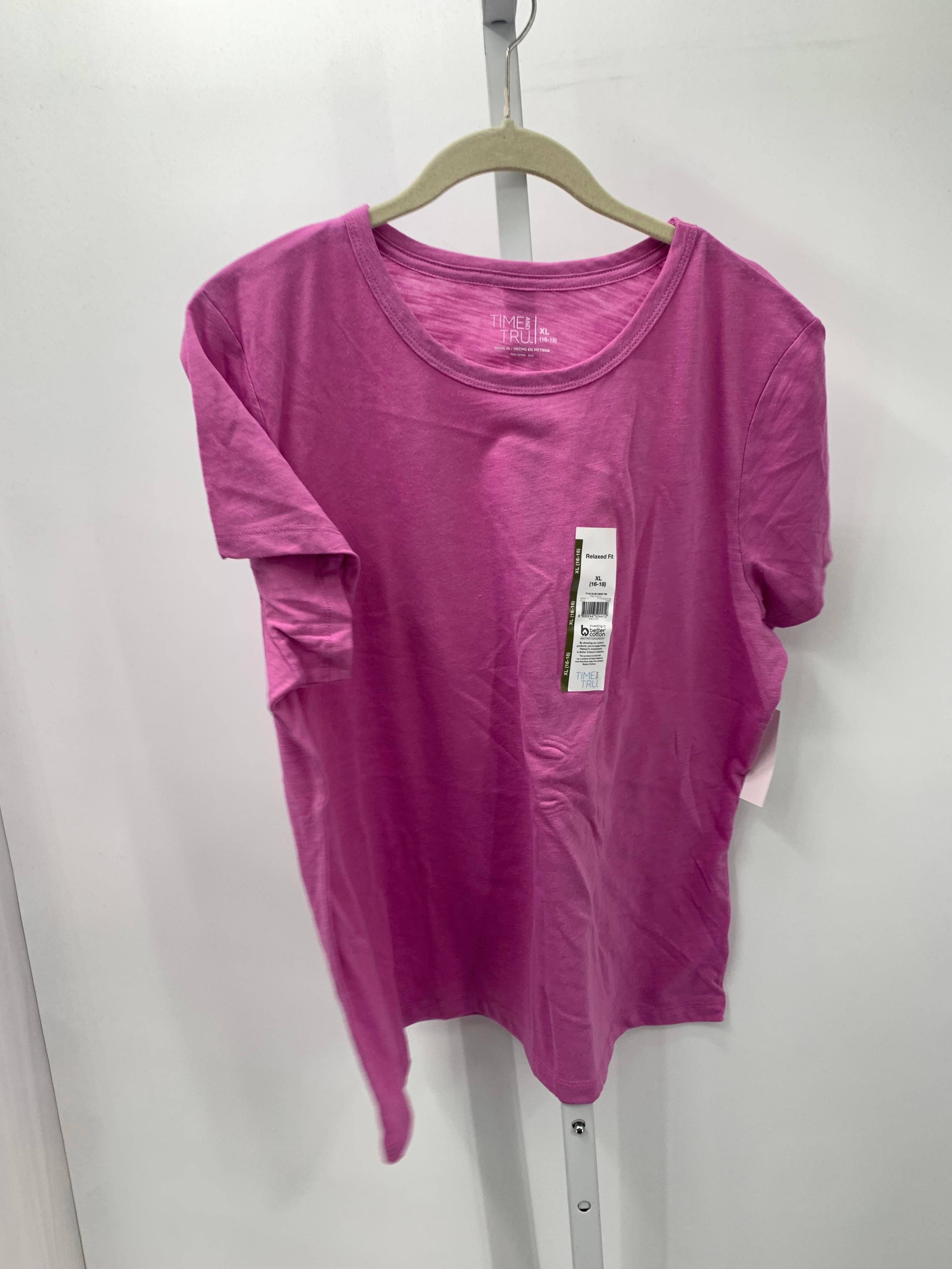 Time and Tru Size Extra Large Misses Short Sleeve Shirt