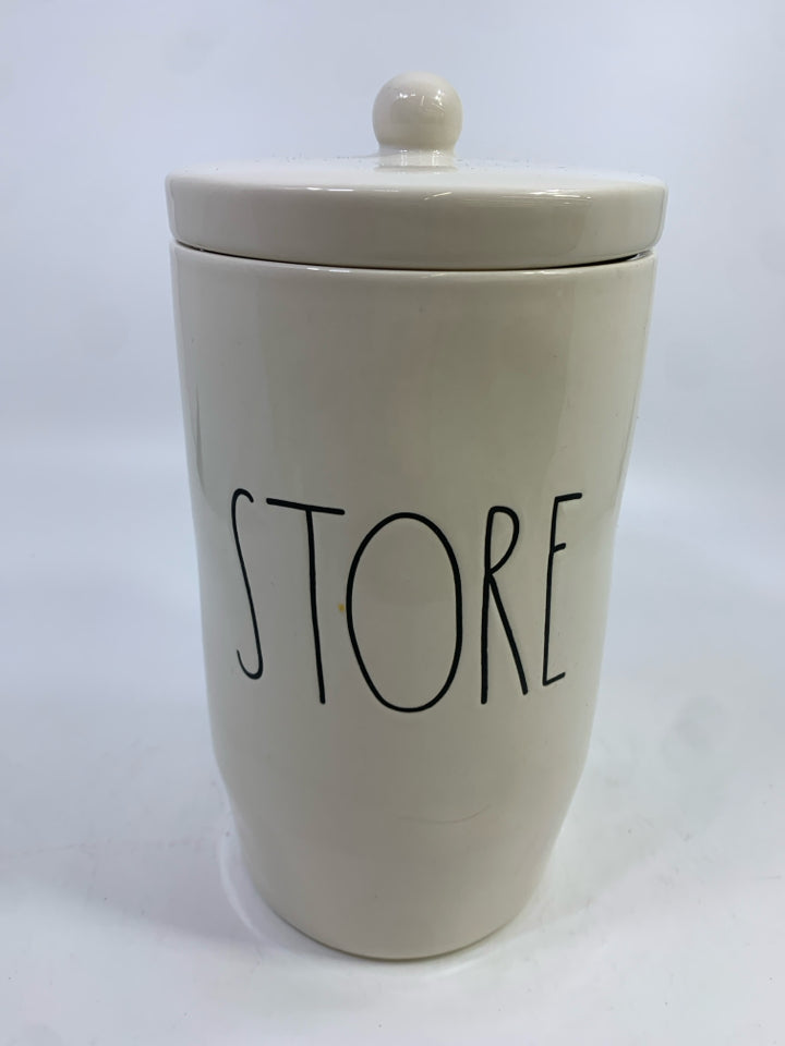 "STORE" CANISTER W/LID.