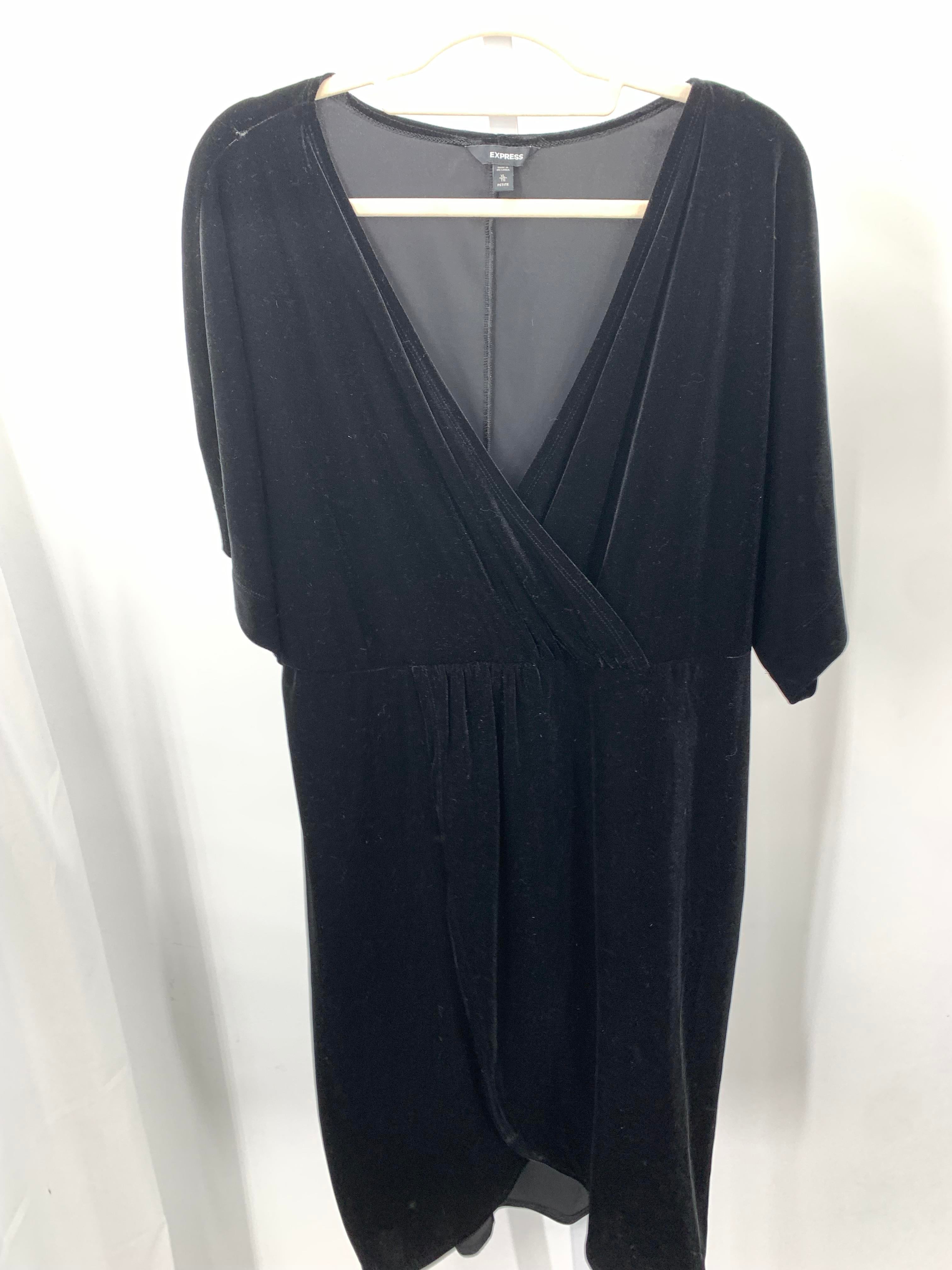 Express Size X Large Petite Petite Short Sleeve Dress