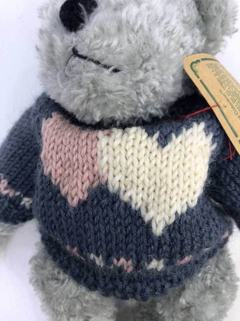 BOYDS BEAR FLOYD IN GREY SWEATER