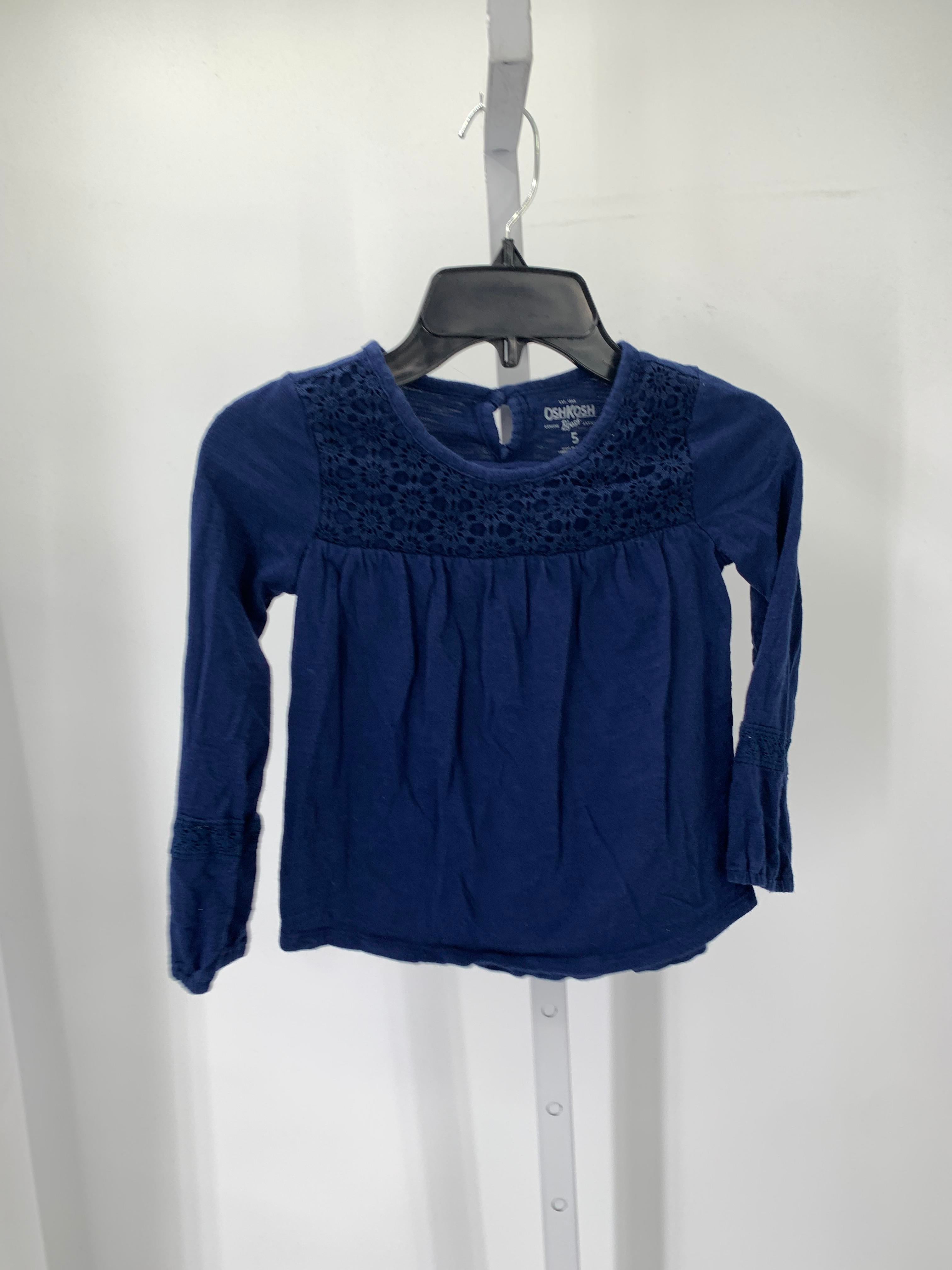Osh Kosh Size 5 Girls Long Sleeve Shirt
