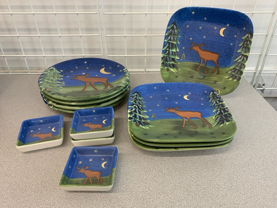 12PC EVERGREEN MOOSE SETTING FOR 4.