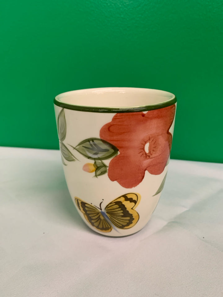 PFALTZGRAFF FLORAL MUG W BUTTERFLY.