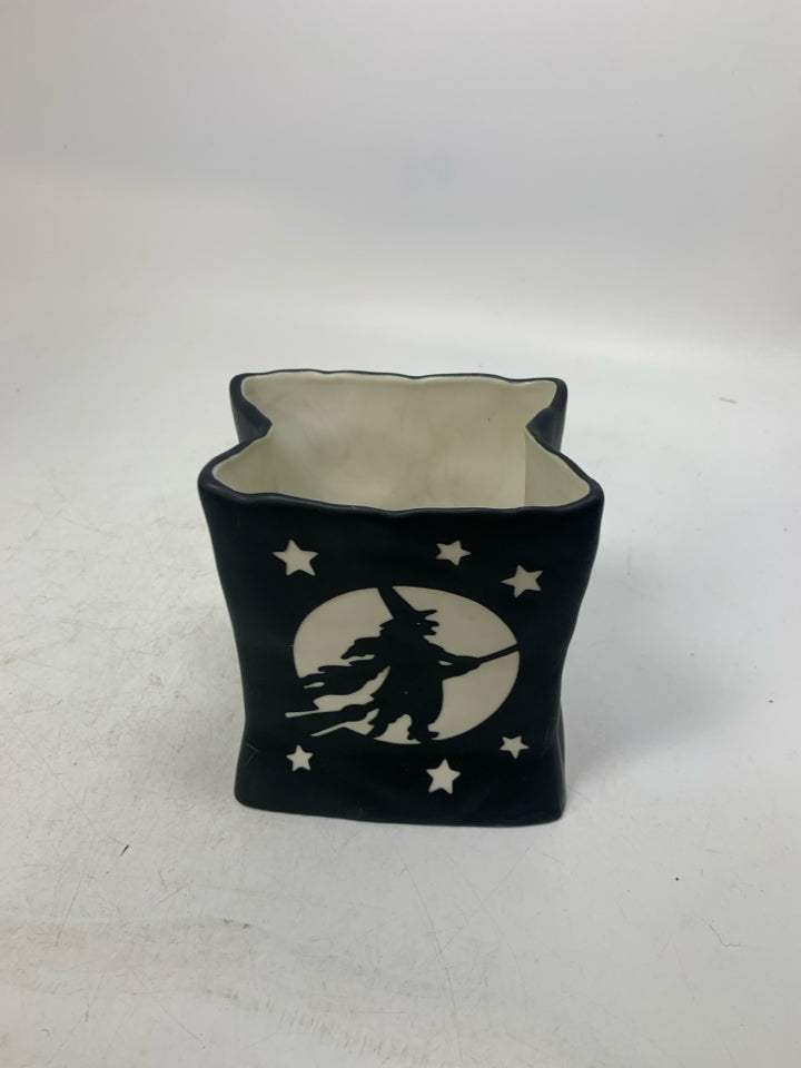 PARTYLITE WITCH VOTIVE LUMINARY CERAMIC BAG.