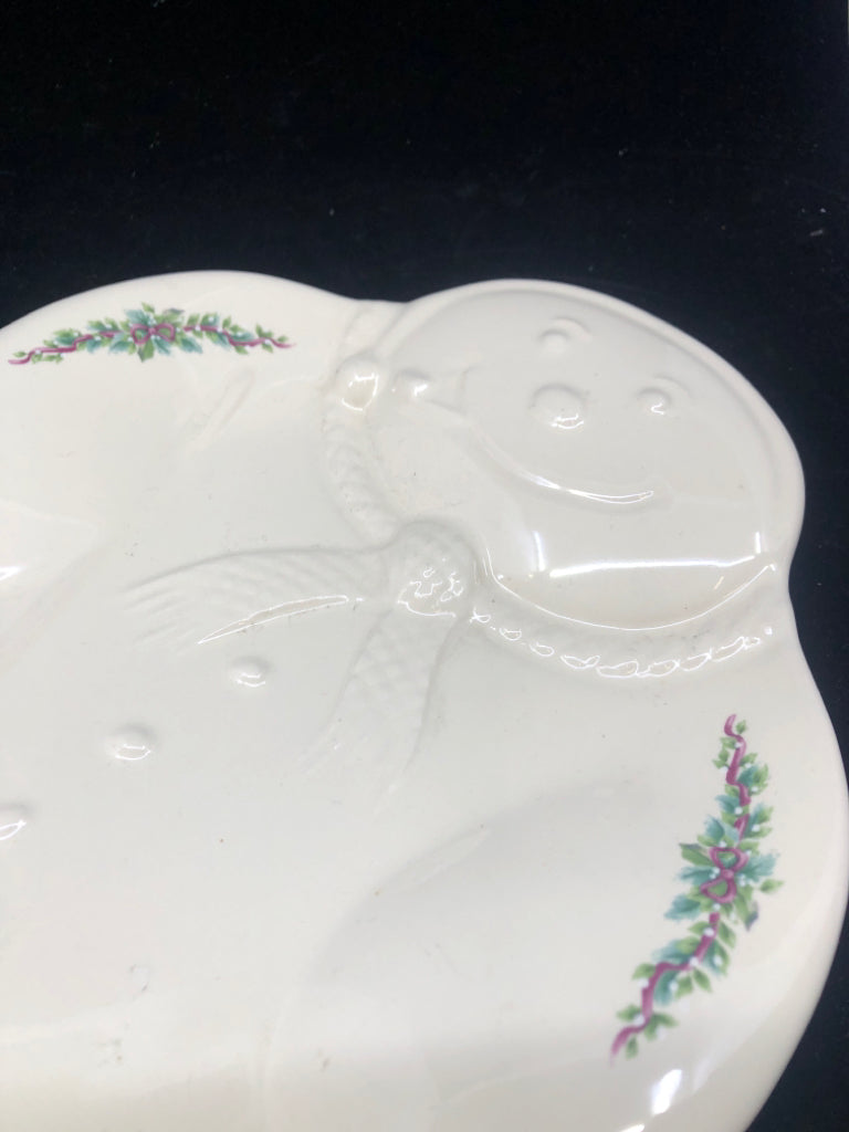 PFALTZGRAFF SNOWMAN PLATE.