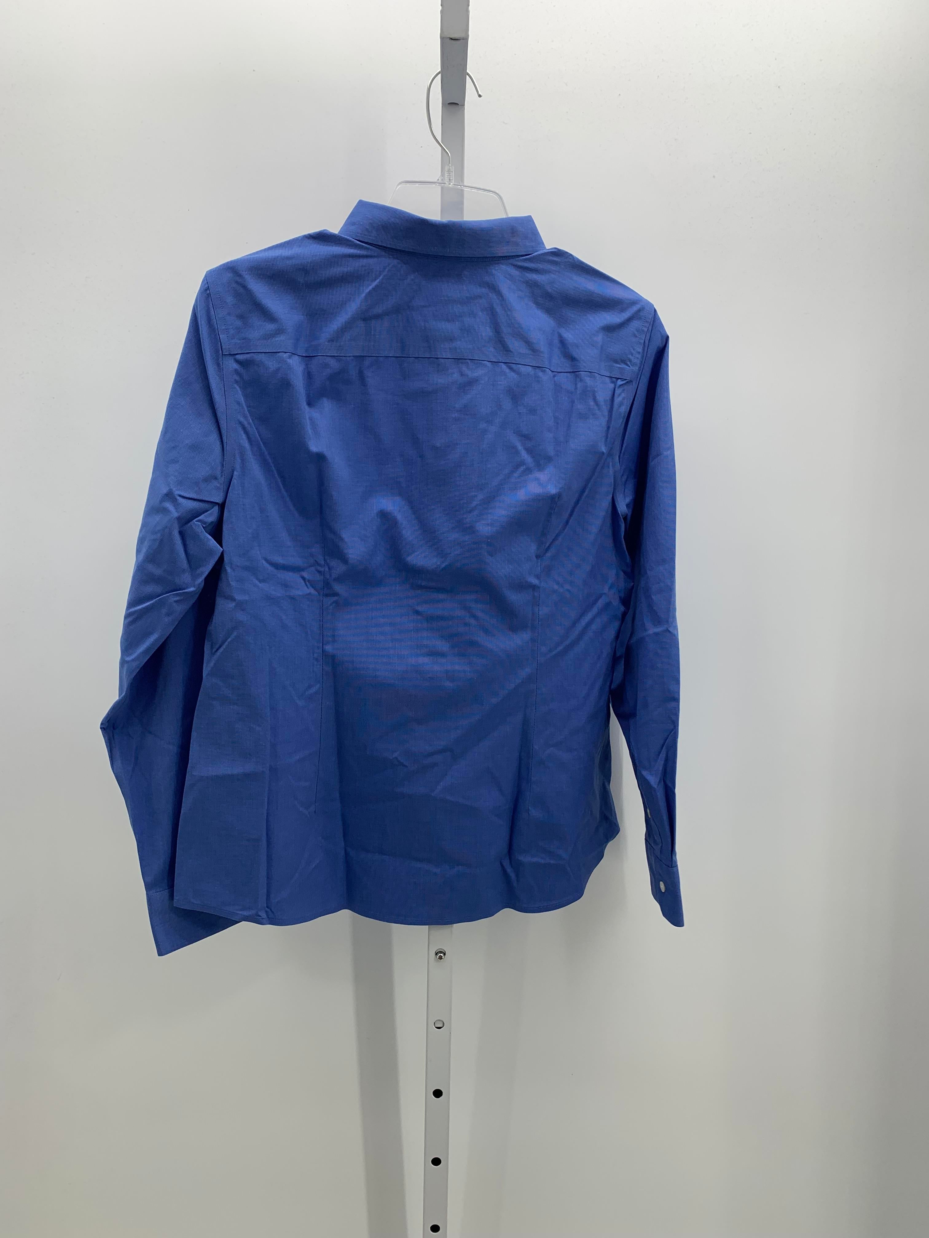 Talbots Size 14 Petite Petite Long Sleeve Shirt