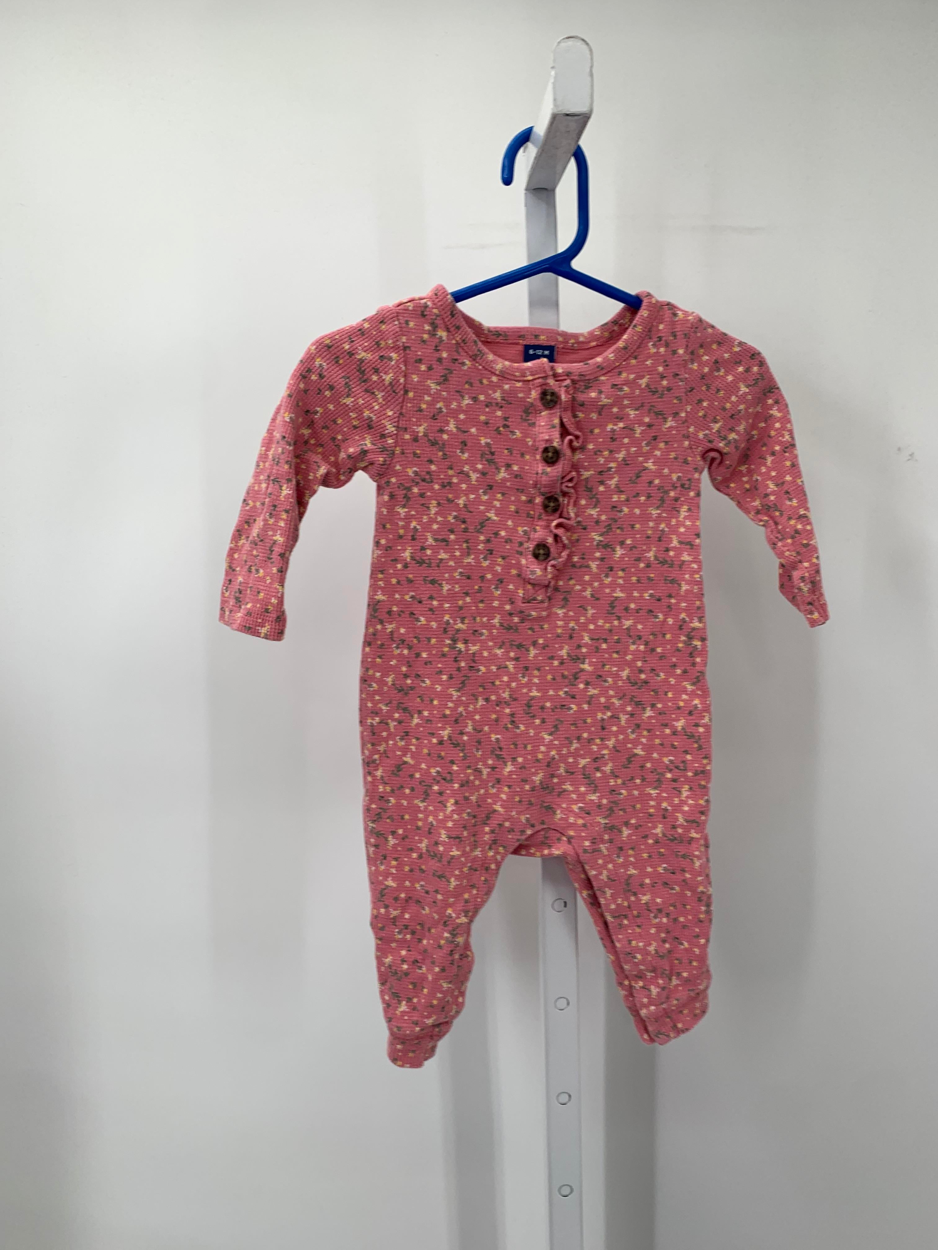 Old Navy Size 6-12 mon Girls Long Slv. Romper