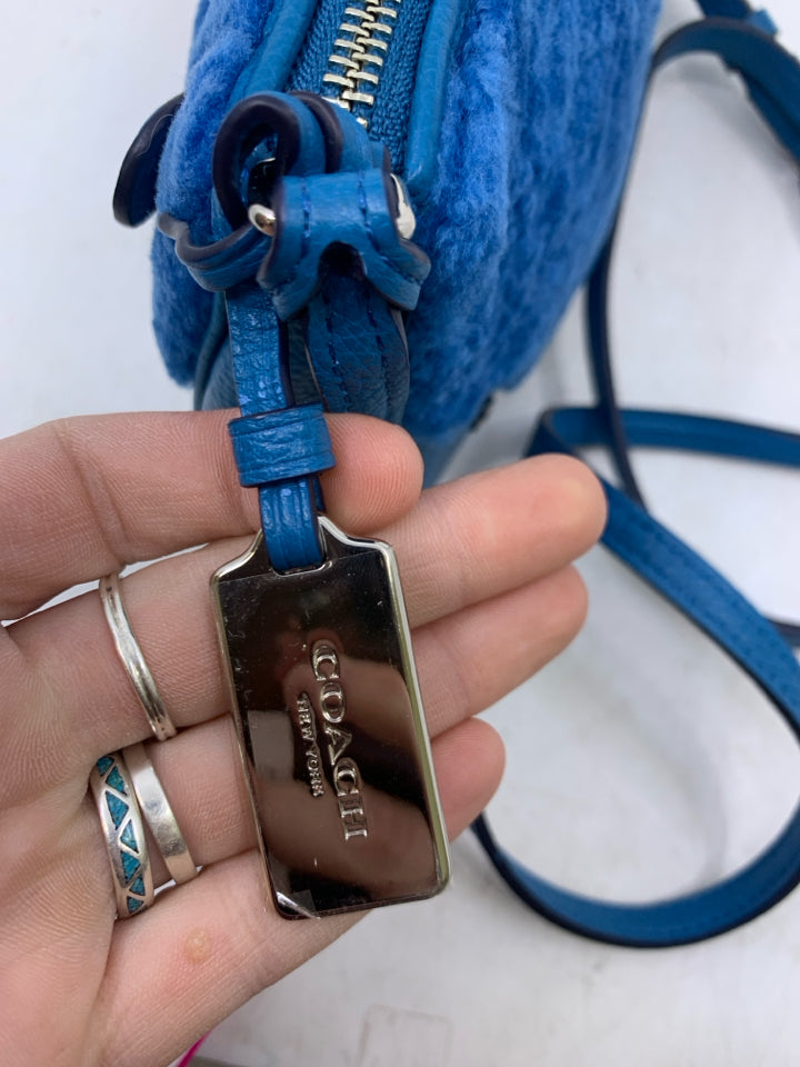 Coach Small Rhyder Prochette in Shearling- New Without Tags