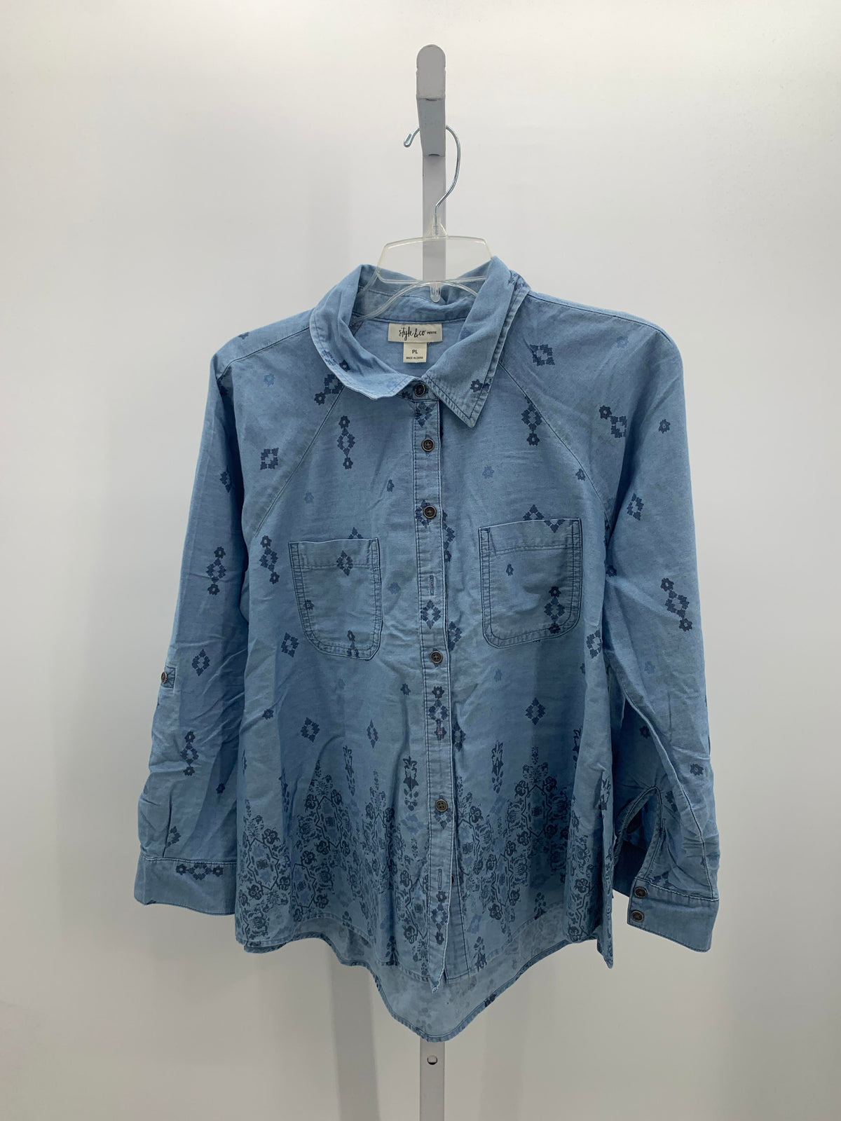 Style & Co. Size Large Petite Petite Long Sleeve Shirt