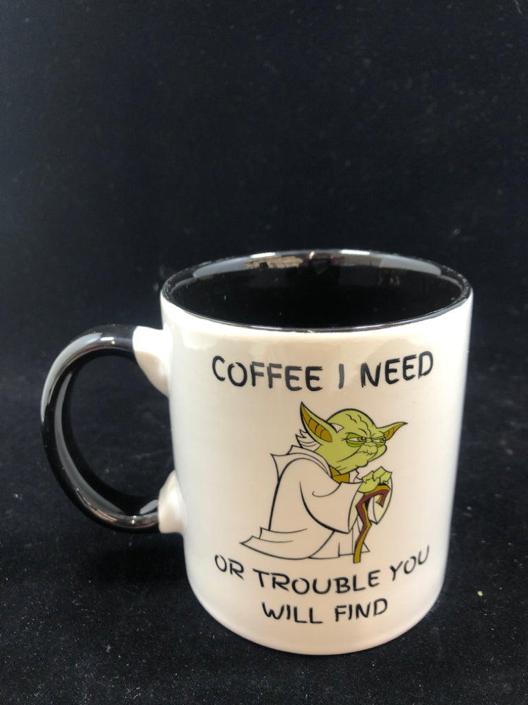 COFFEE I NEED YODA MUG.
