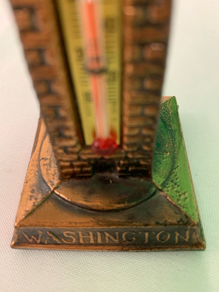 VTG WASHINGTON MONUMENT THERMOMETER.