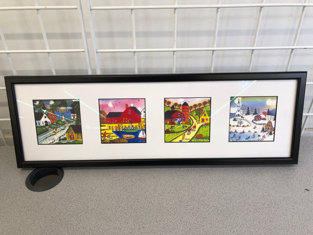 4 SEASON ARTWORK IN BLACK FRAME.