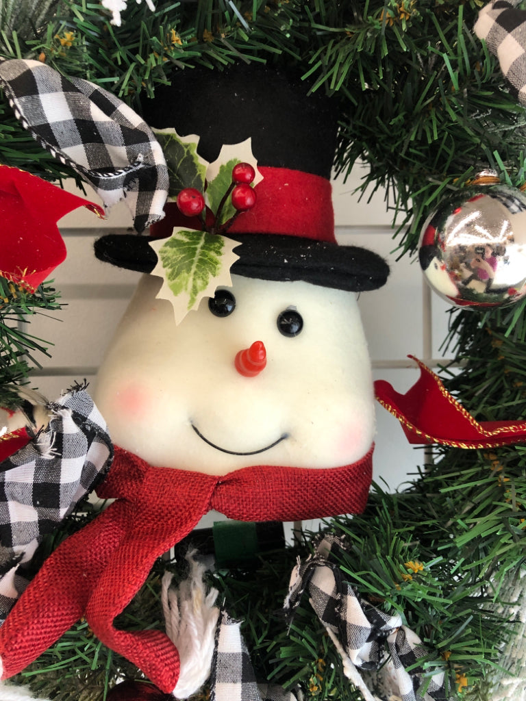 SNOWMAN WREATH.