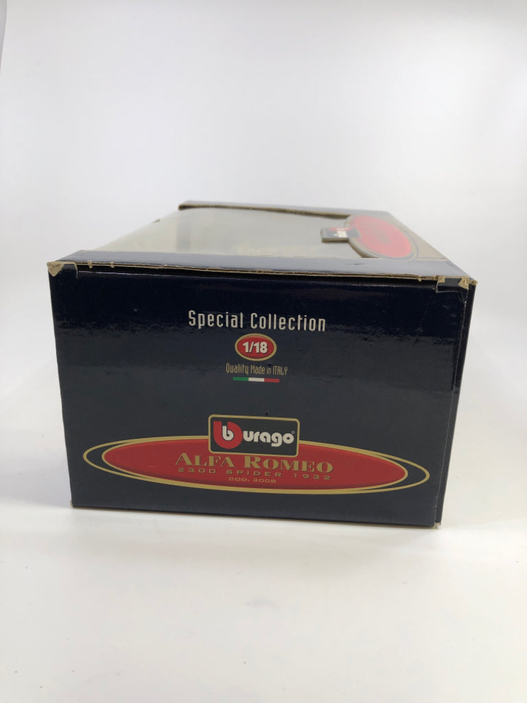 NIB ALFA ROMEO 2300 SPIDER YELLOW CAR.