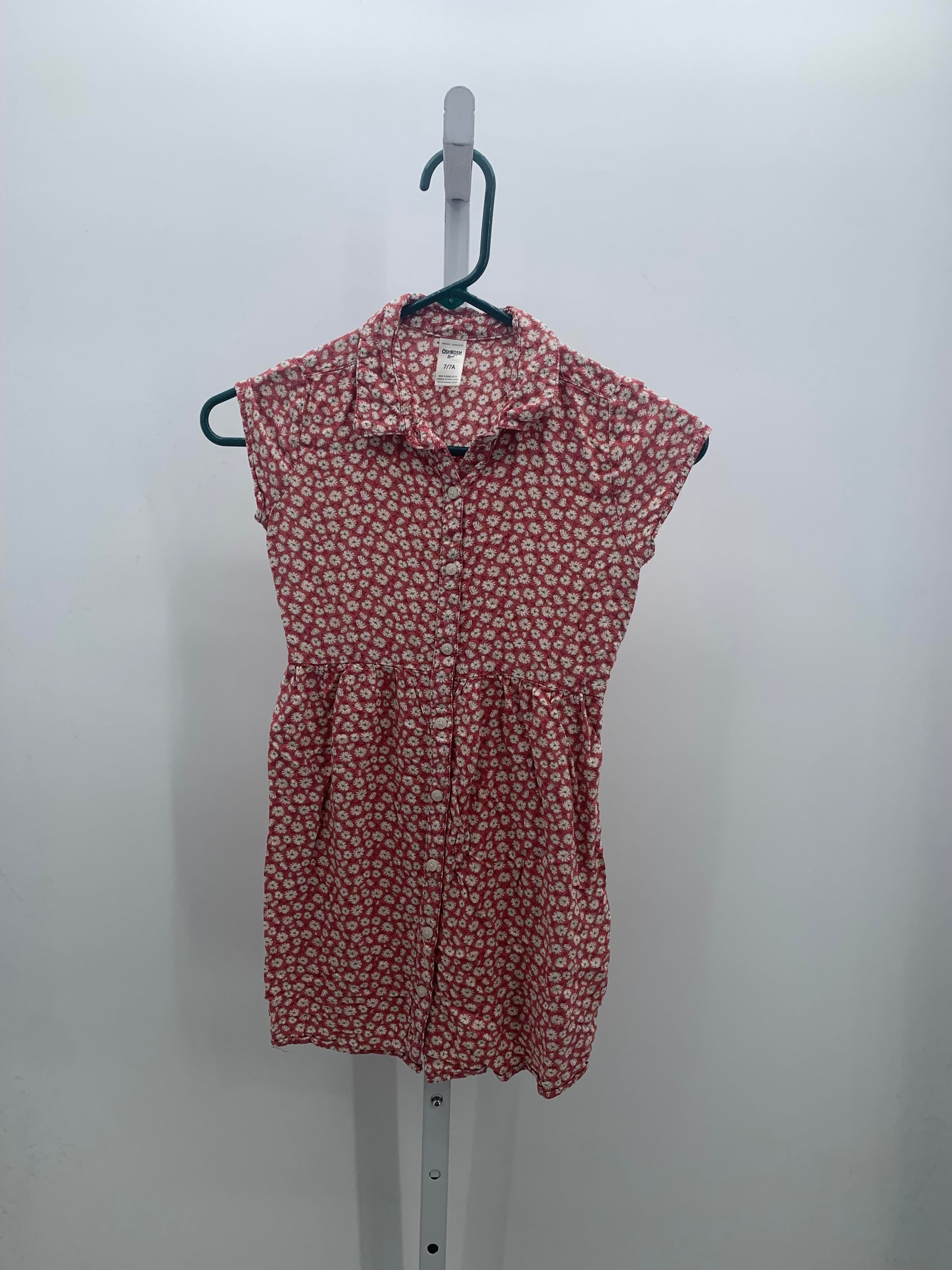 Osh Kosh Size 7 Girls Short Sleeve Dress