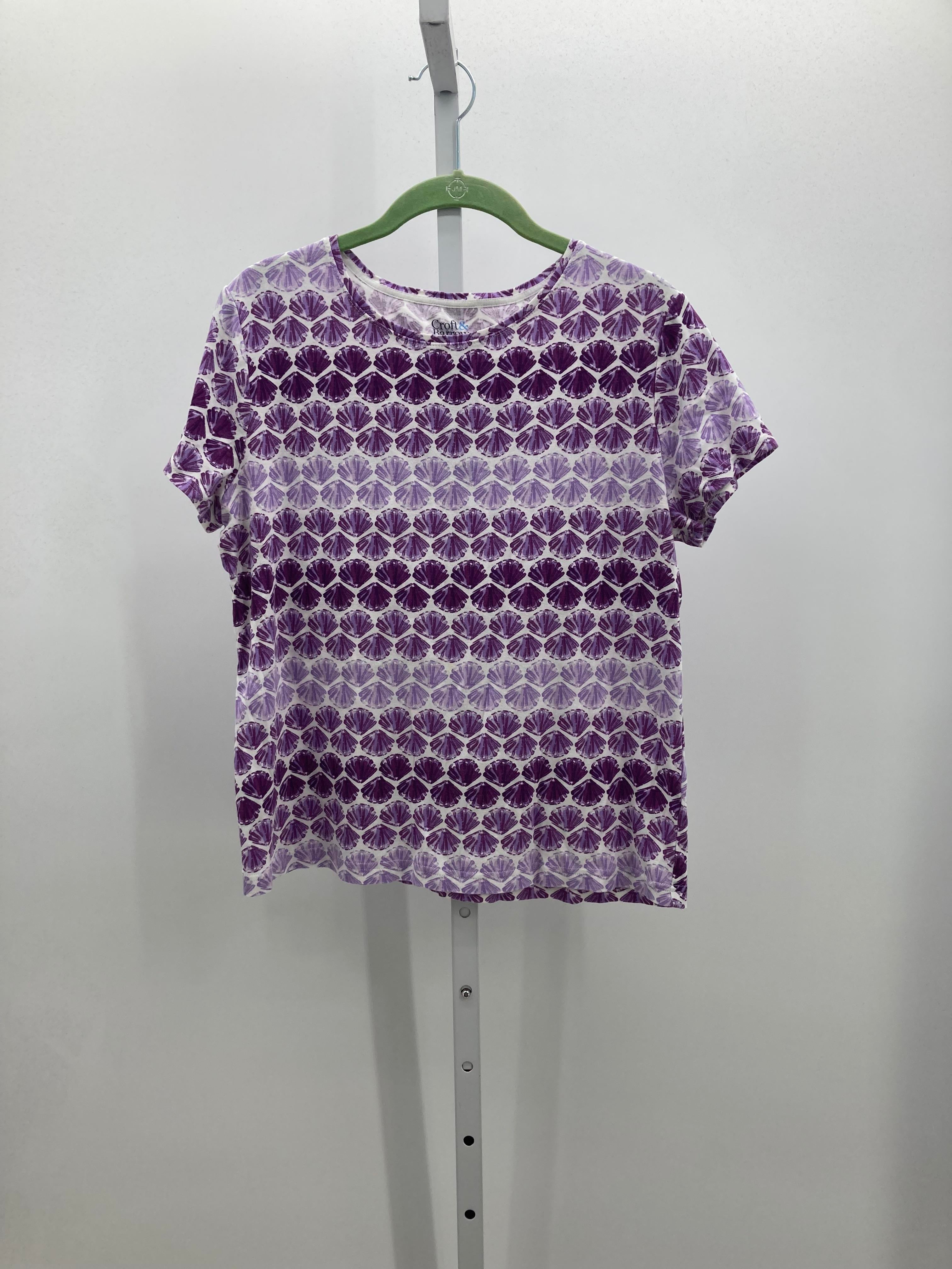 Croft & Barrow Size Medium Misses Short Sleeve Shirt