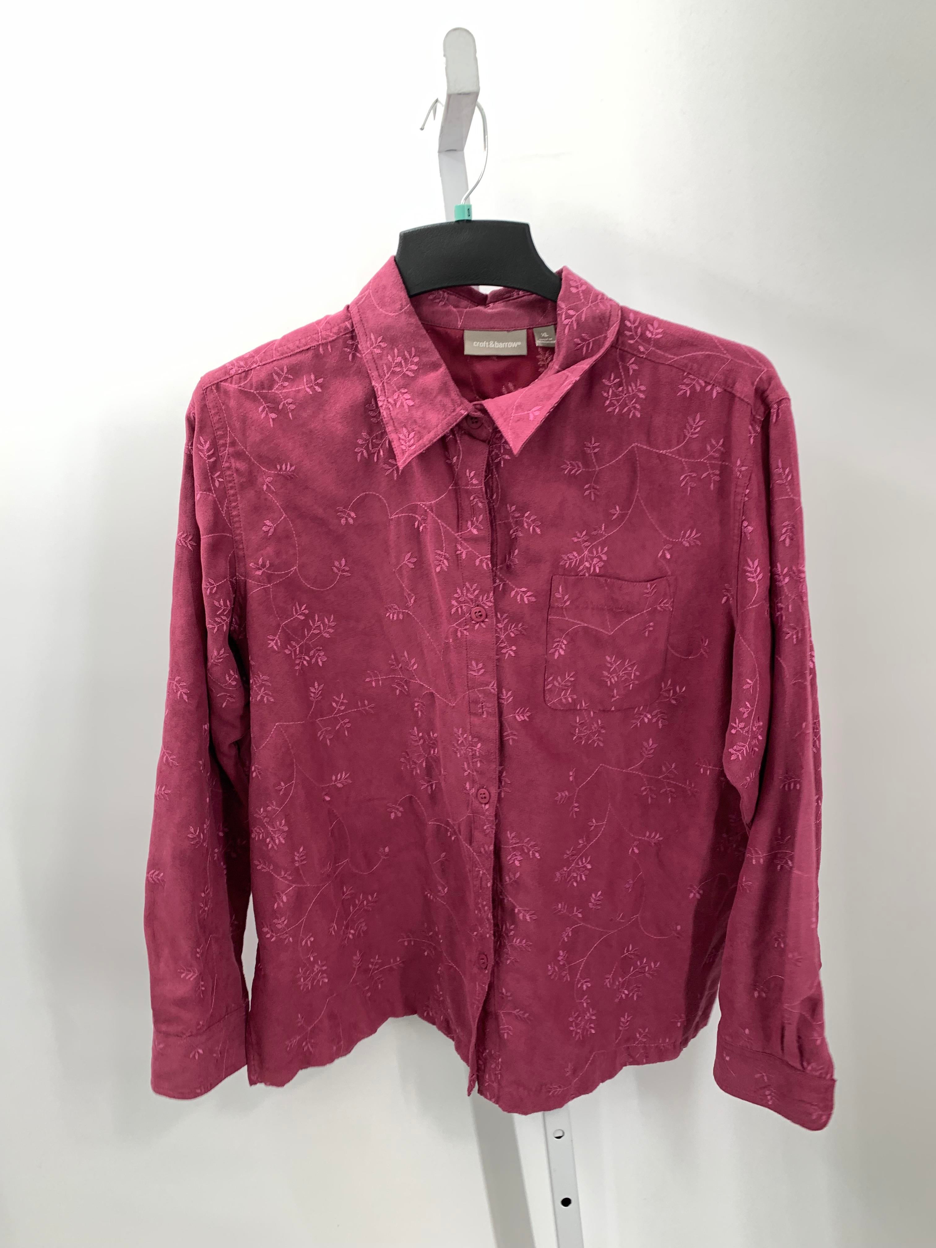 Croft & Barrow Size Extra Large Misses Long Sleeve Shirt