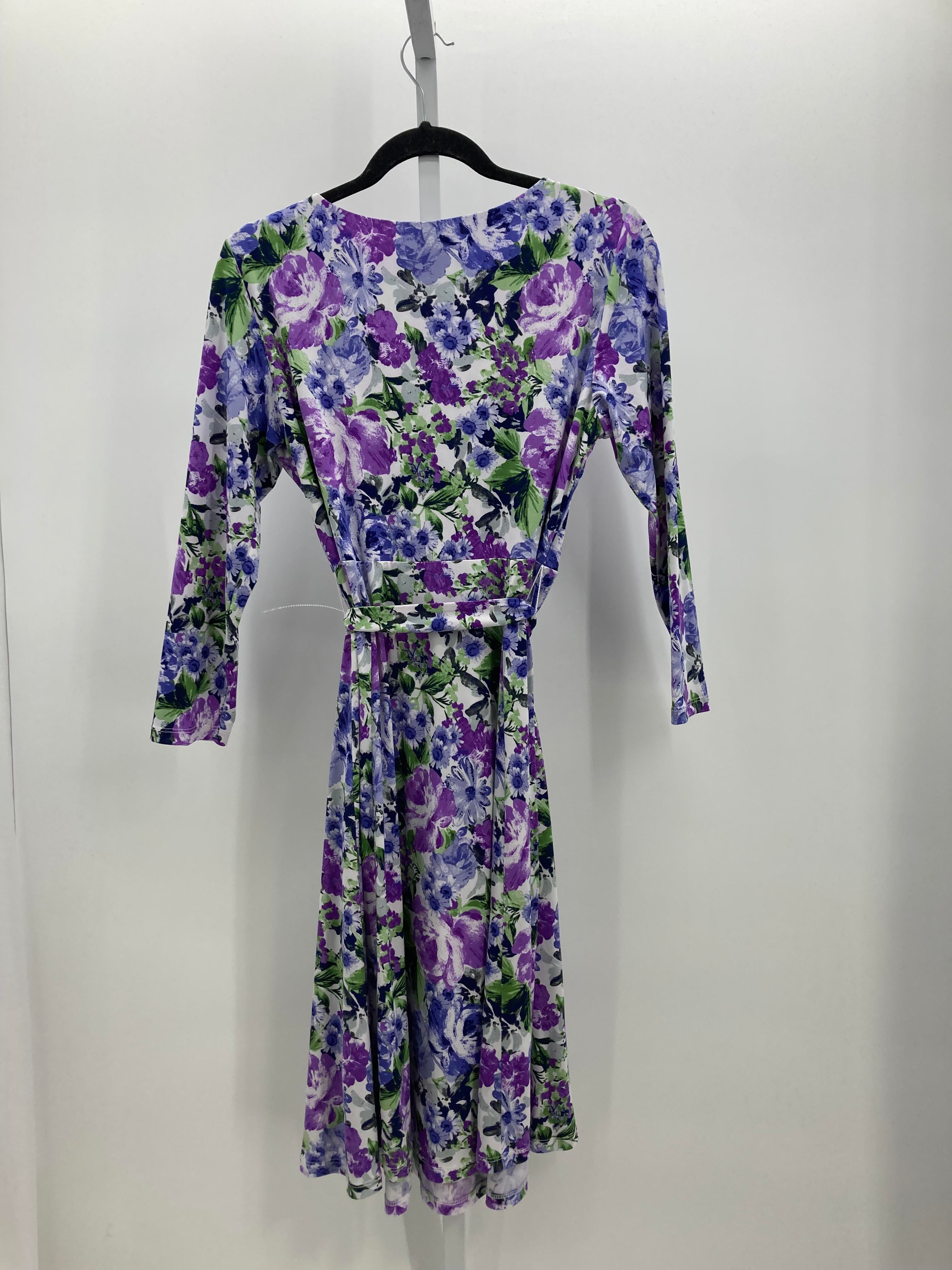 Appleseeds Size Medium Petite Petite Long Sleeve Dress
