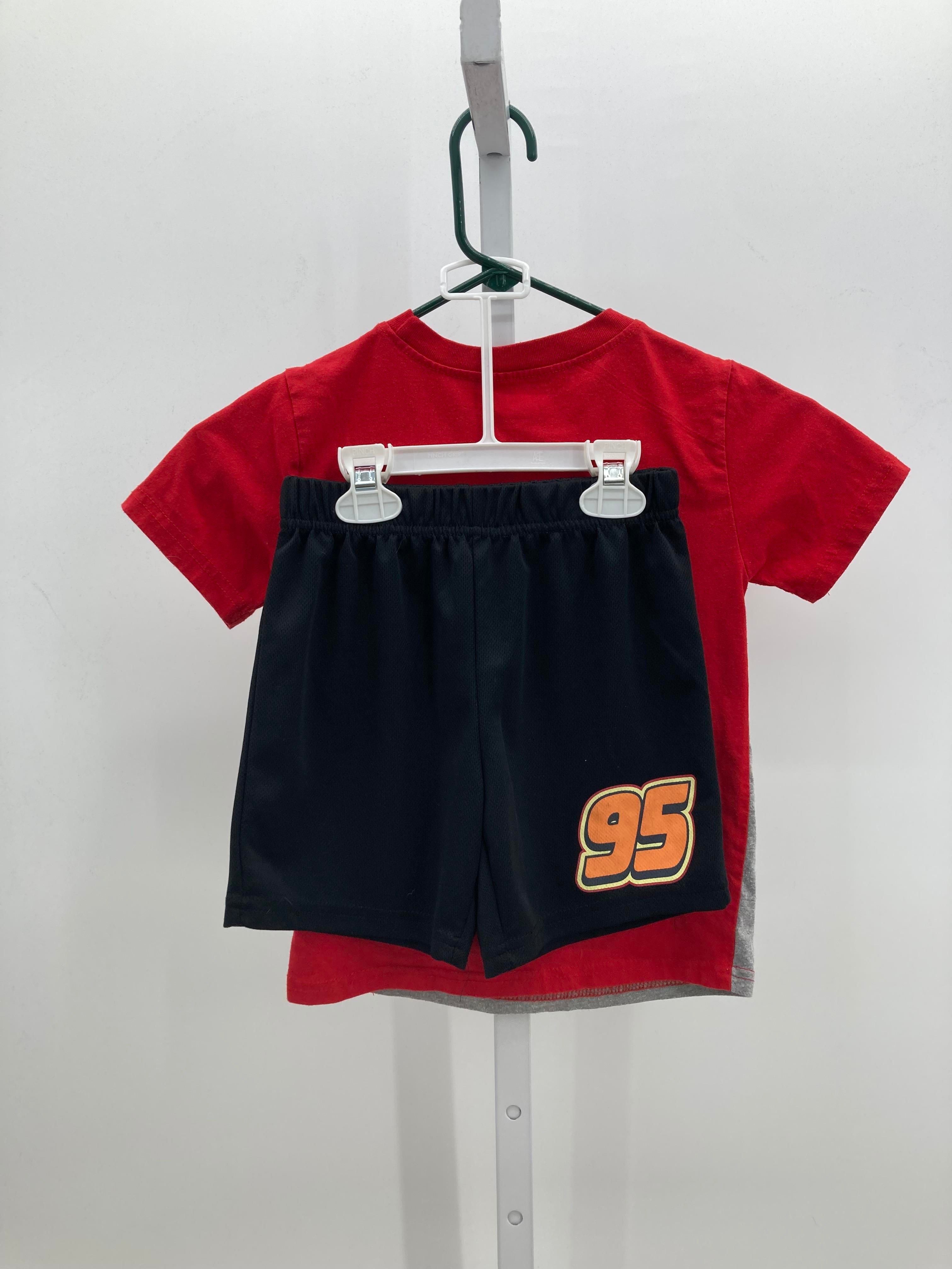 LIGHTNING MCQUEEN SHIRT AND SHORTS