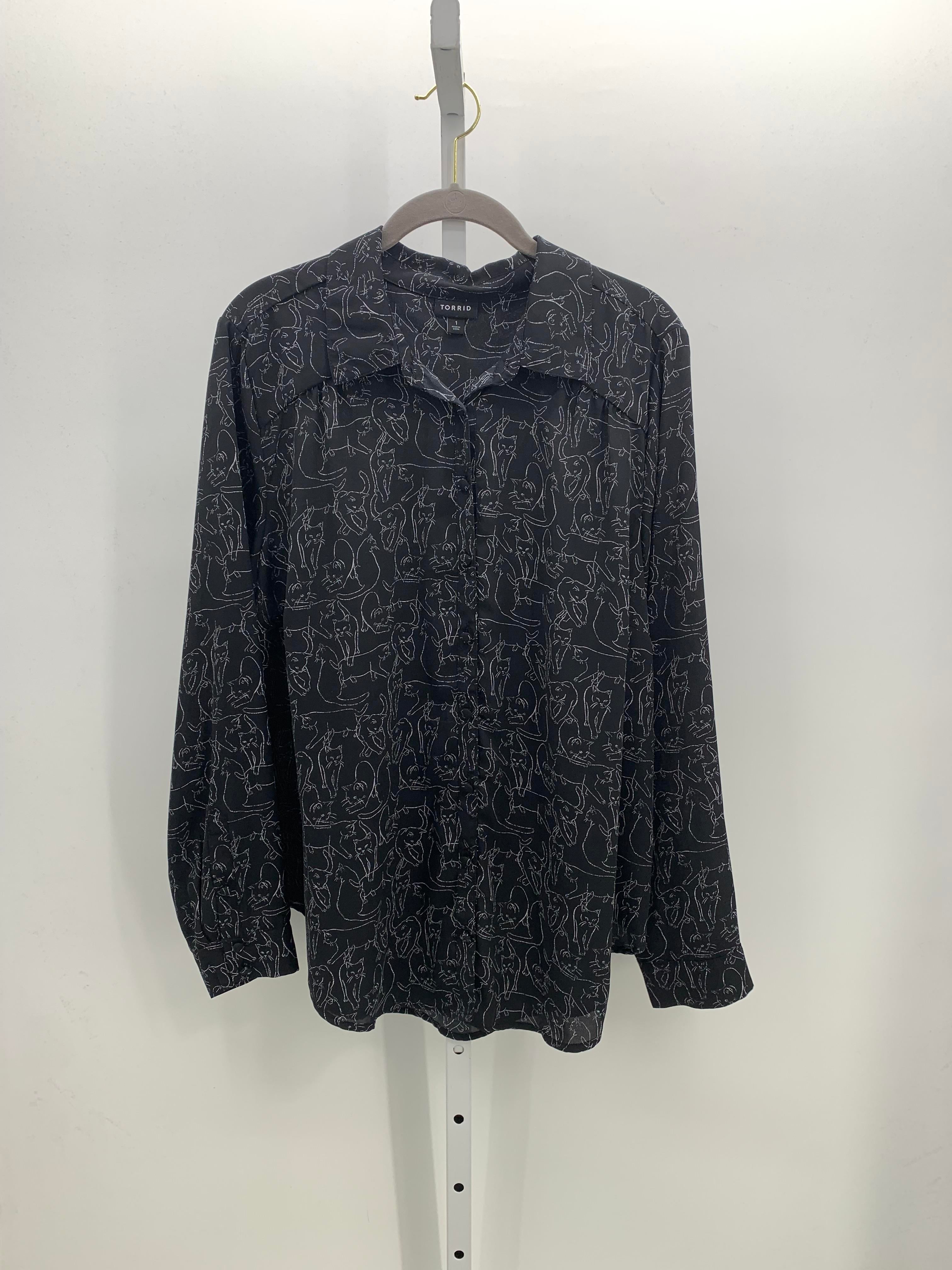 Torrid Size 1X Womens Long Sleeve Shirt