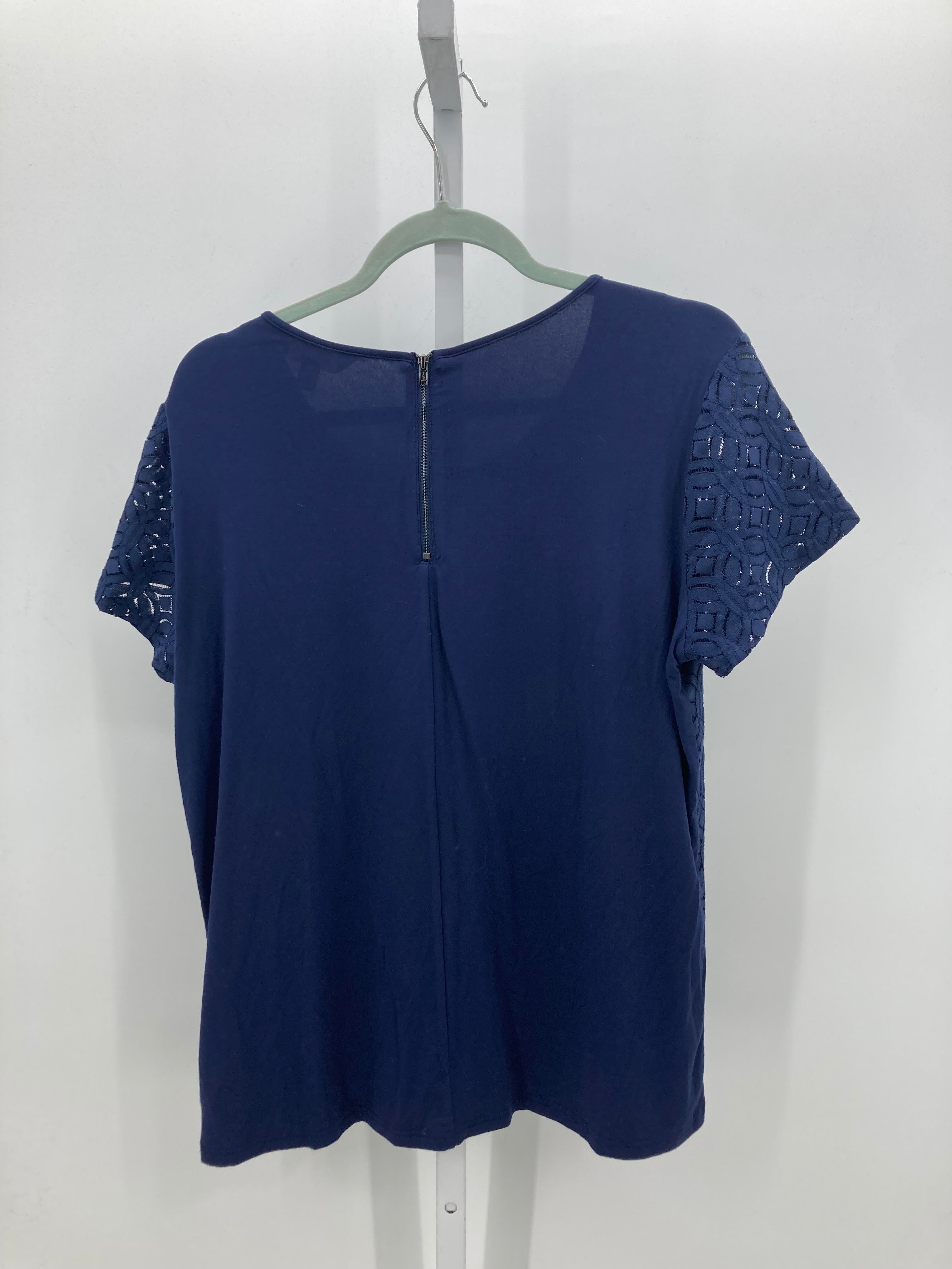 market & spruce Size Large Misses Short Sleeve Shirt