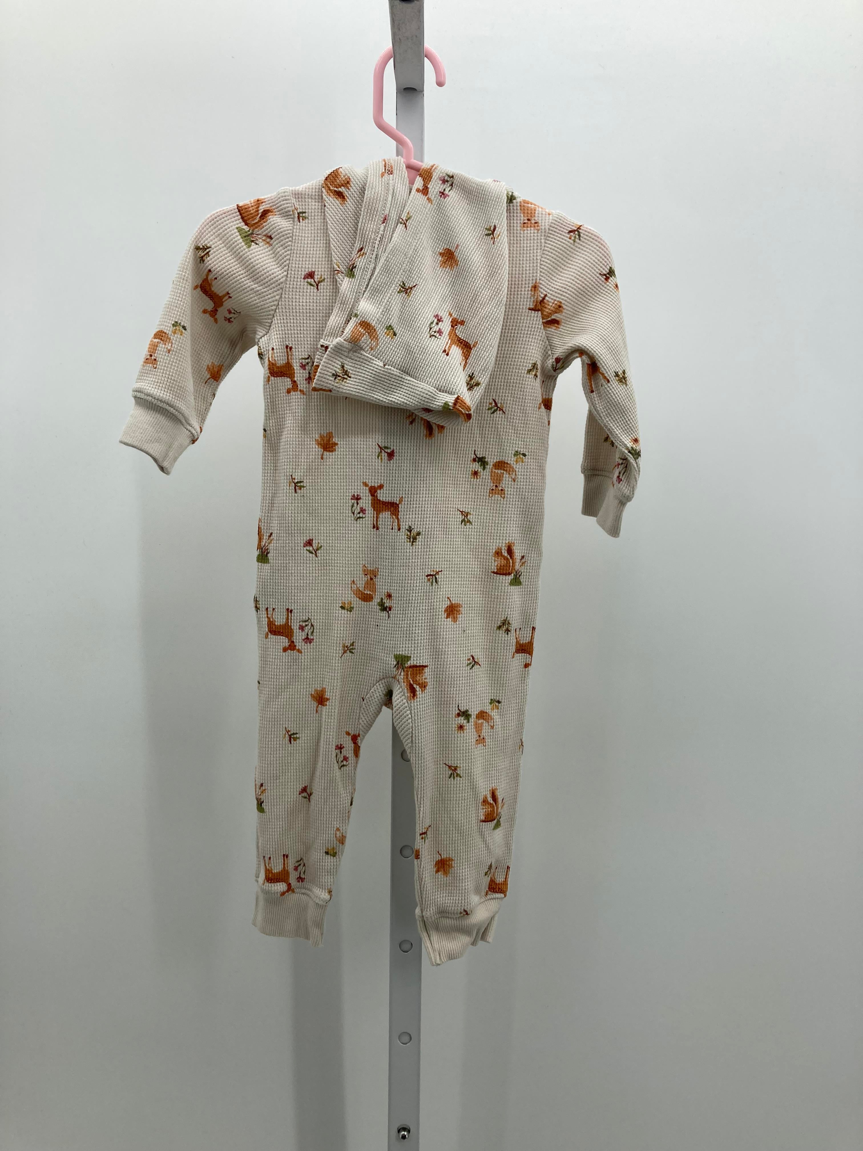 Carters Size 9 Months Girls Long Slv. Romper