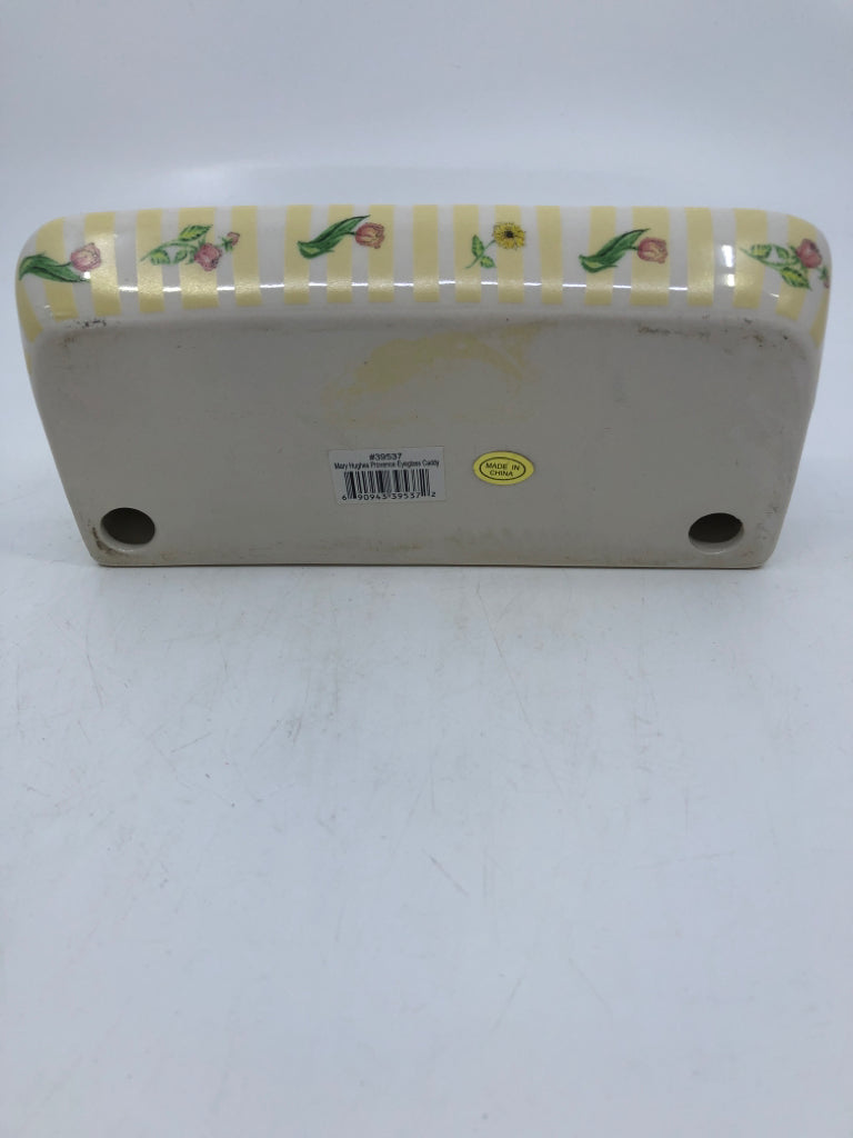 "FRIENDS ARE FLOWER" CERAMIC EYE GLASS CADDY.