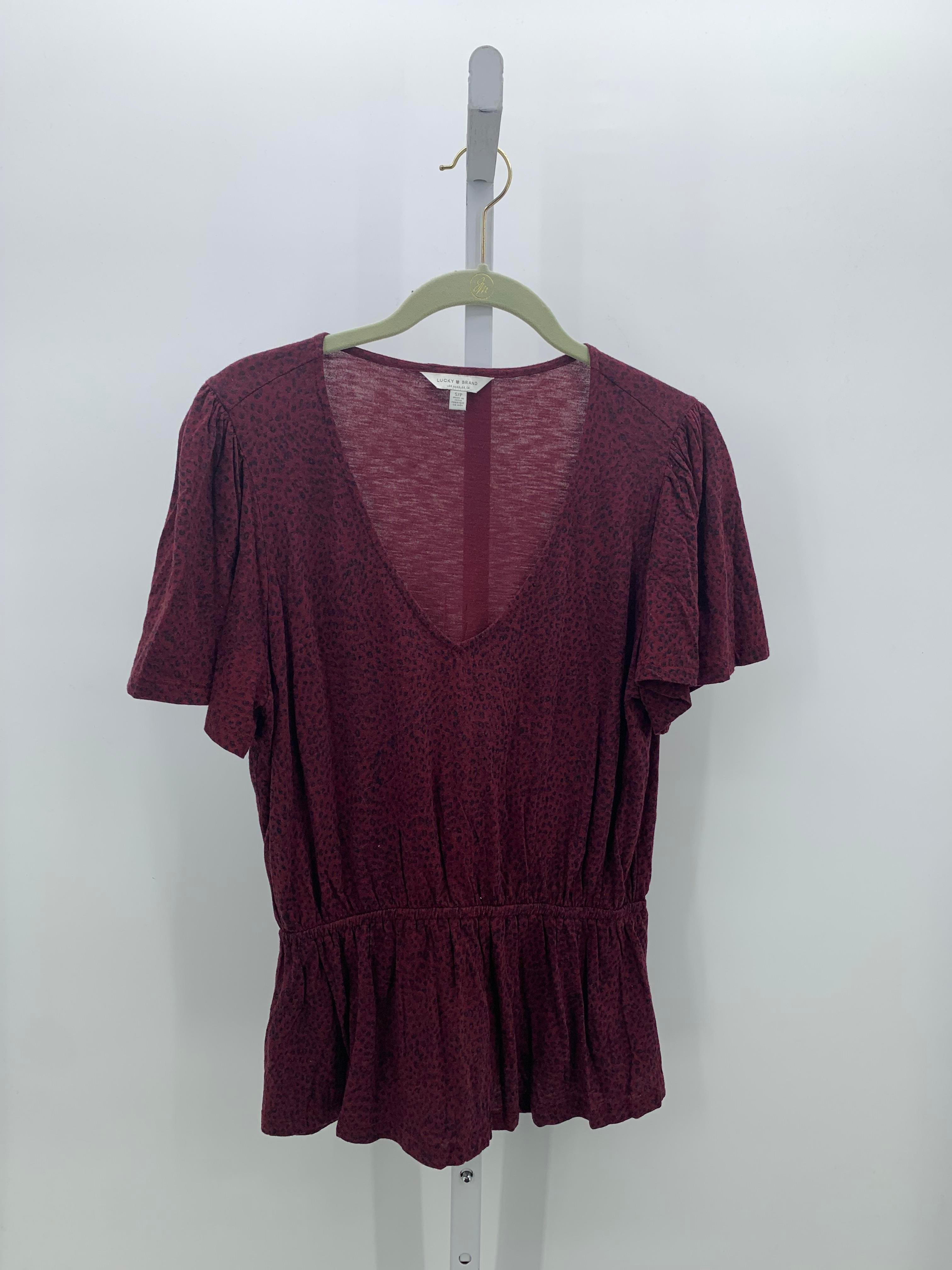 Lucky Brand Size Small Misses Short Sleeve Shirt