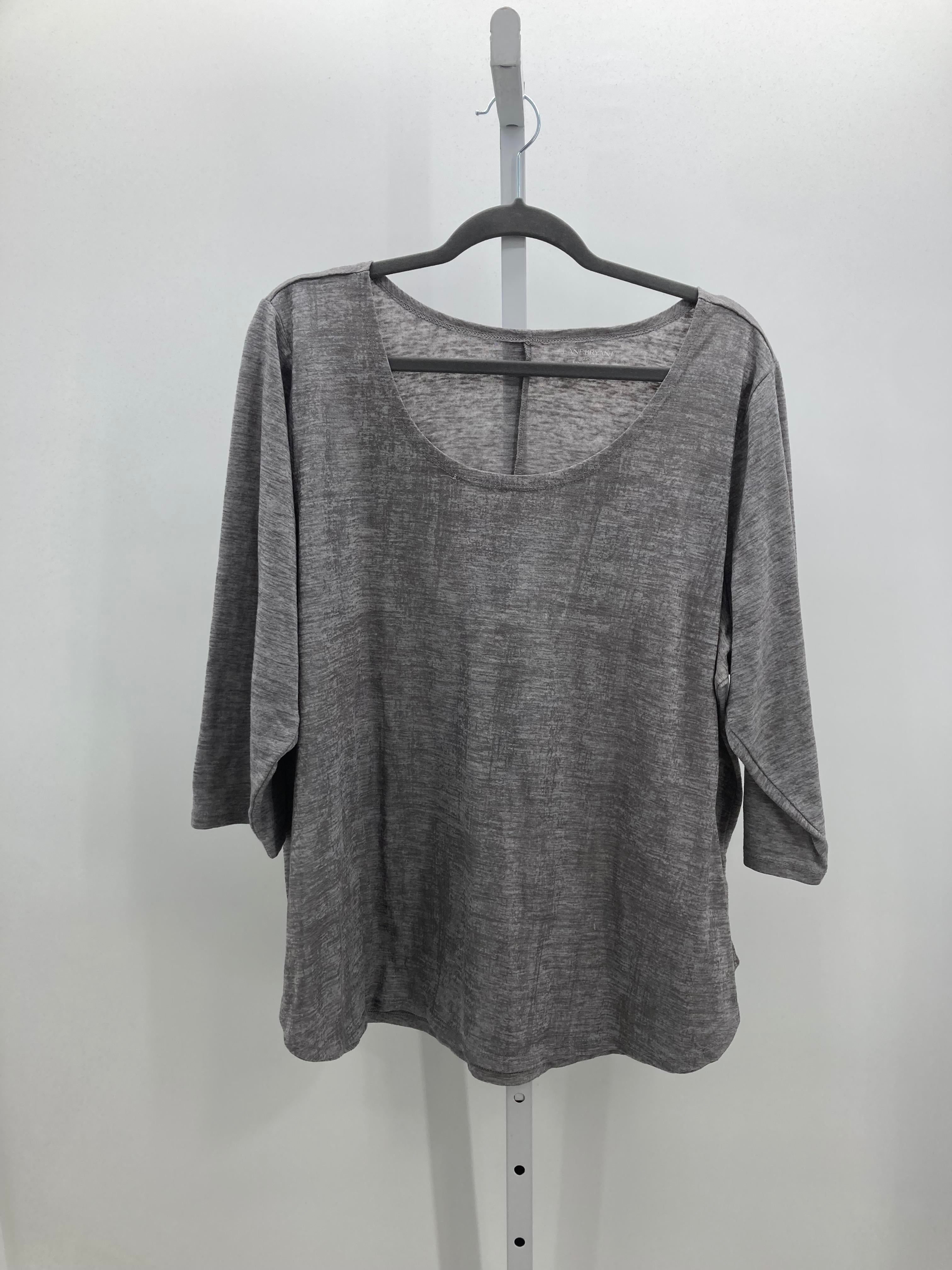 Lane Bryant Size 22/24 W Womens 3/4 Sleeve Shirt
