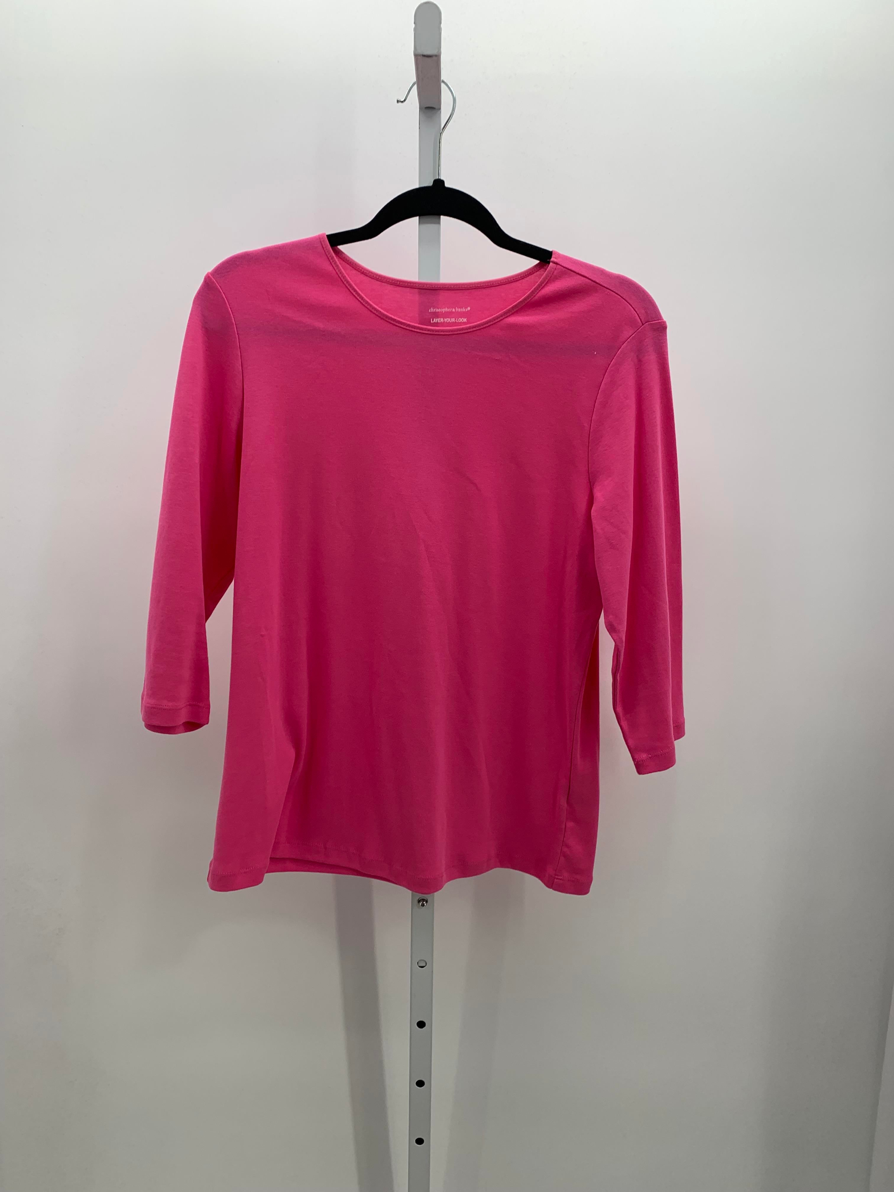 Christopher & Banks Size Large Misses 3/4 Sleeve Shirt