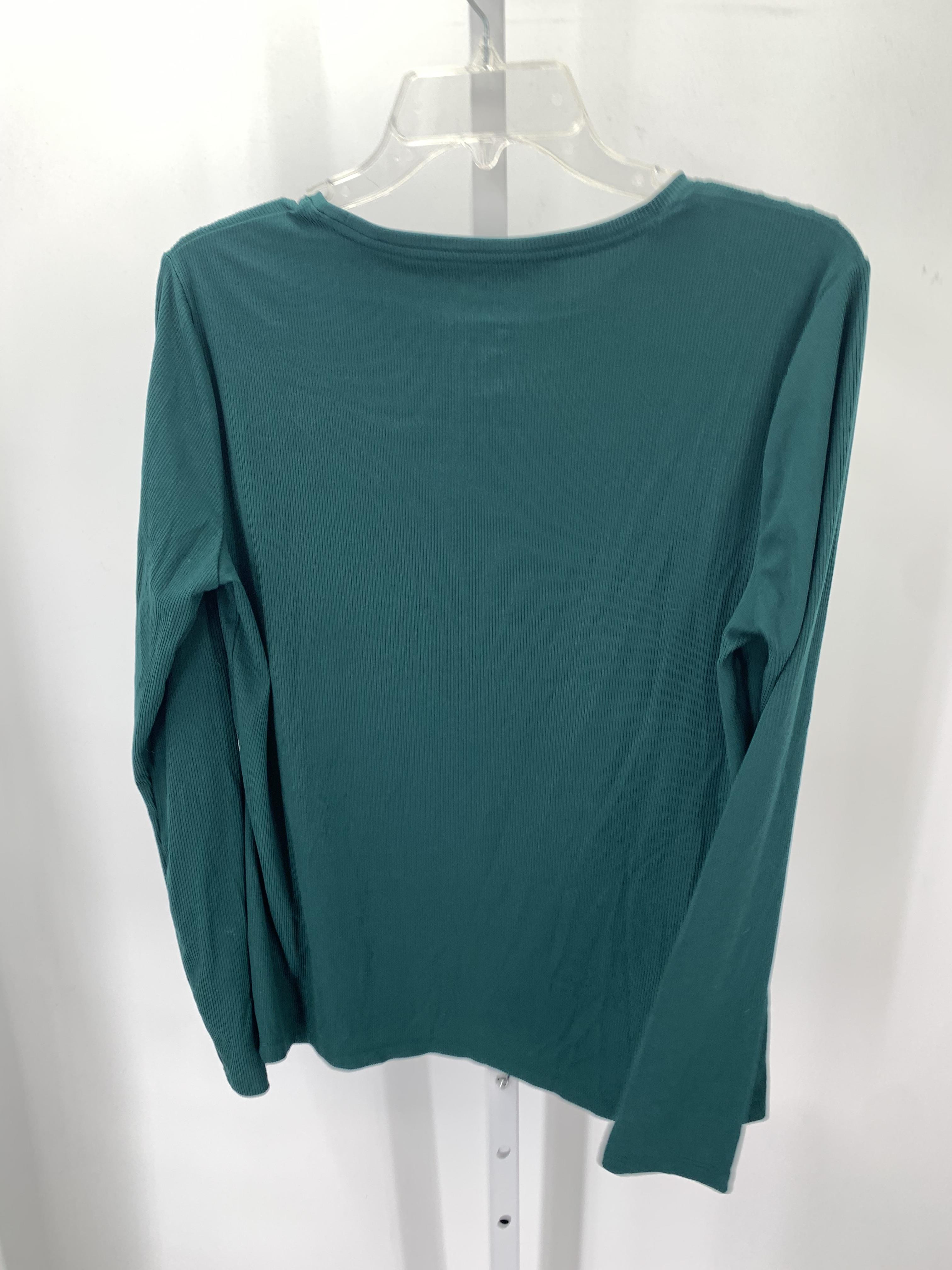 Nine West Size Large Misses Long Sleeve Shirt