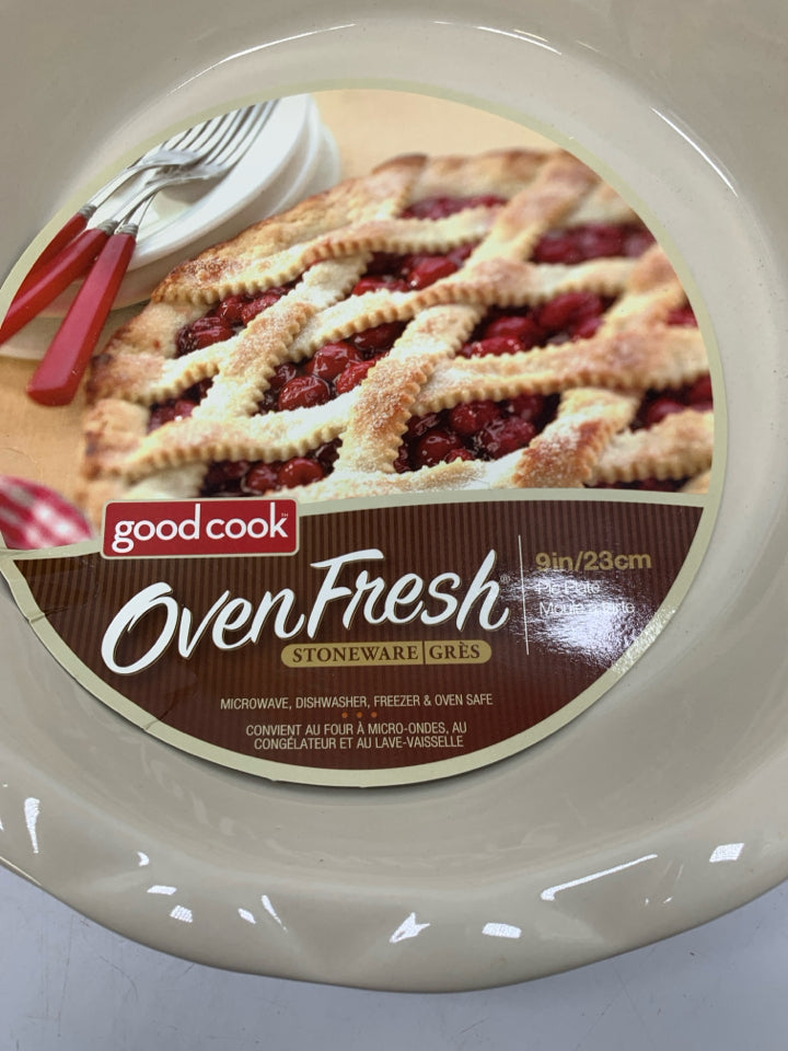 NEW STONEWARE PIE PLATE.