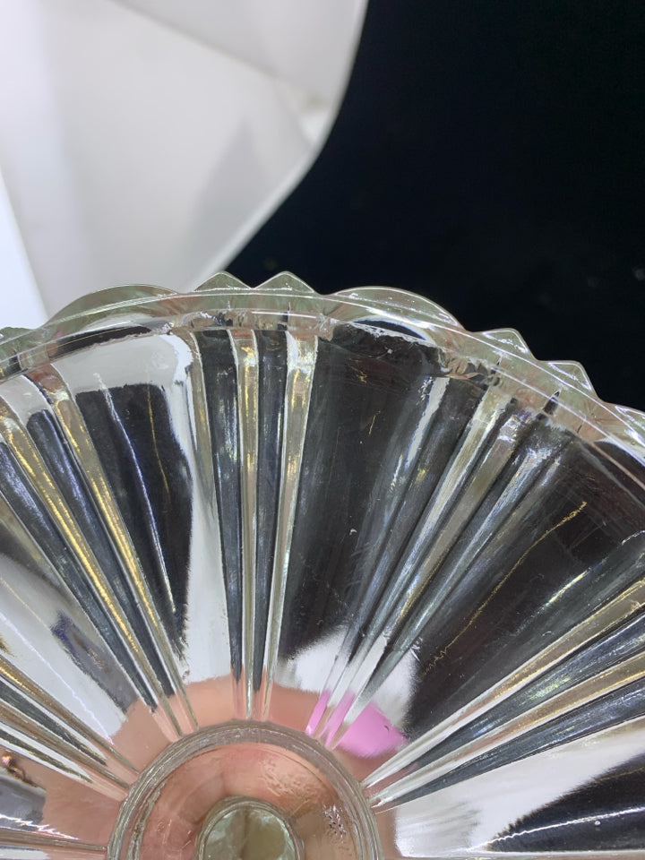 SHALLOW CANDY DISH W LID.