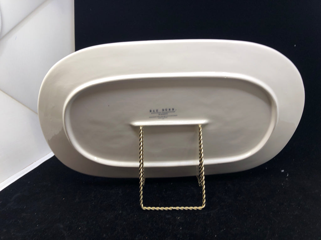 RAE DUNN LET'S EAT OVAL PLATTER.