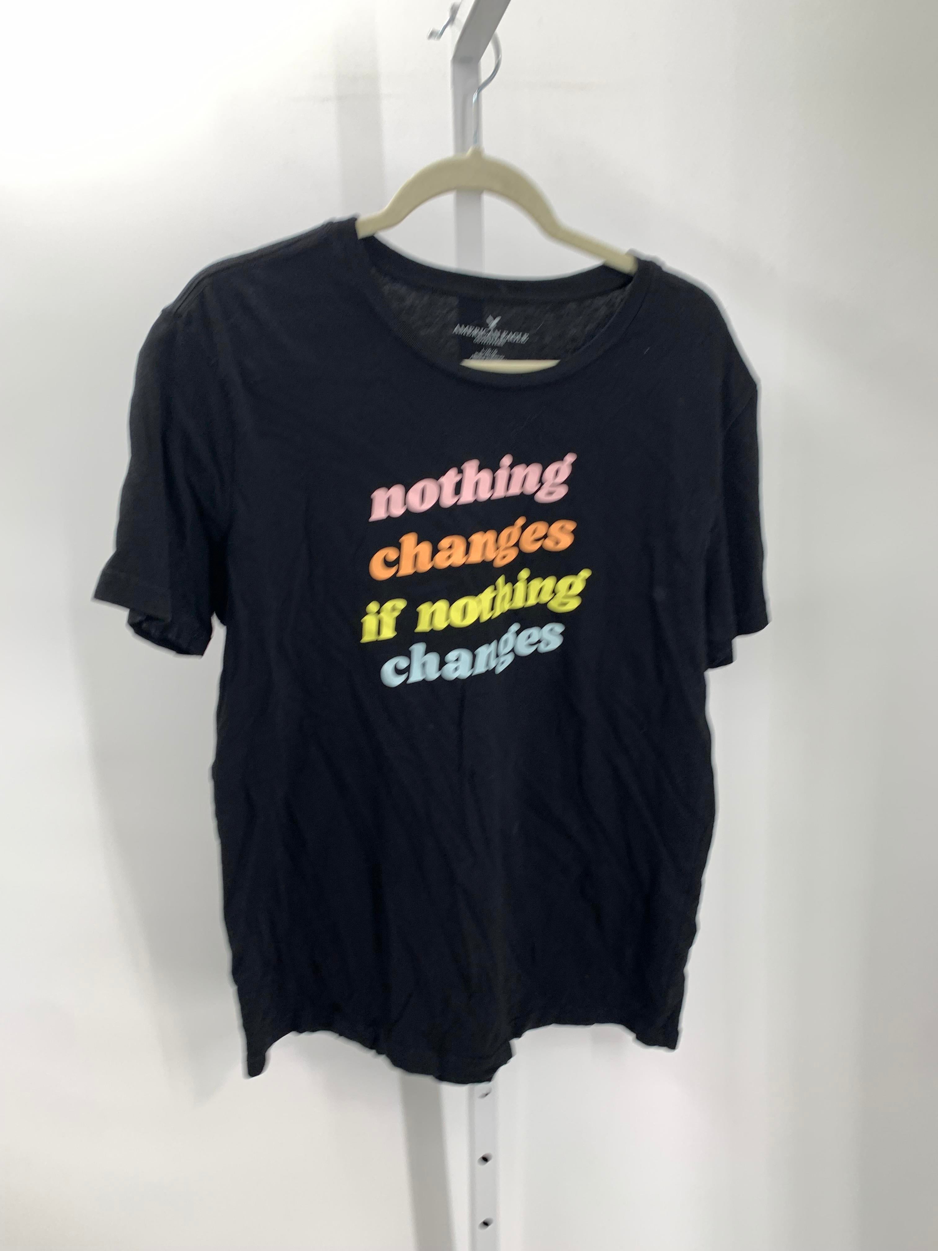 American Eagle Size Large Juniors Short Sleeve Shirt