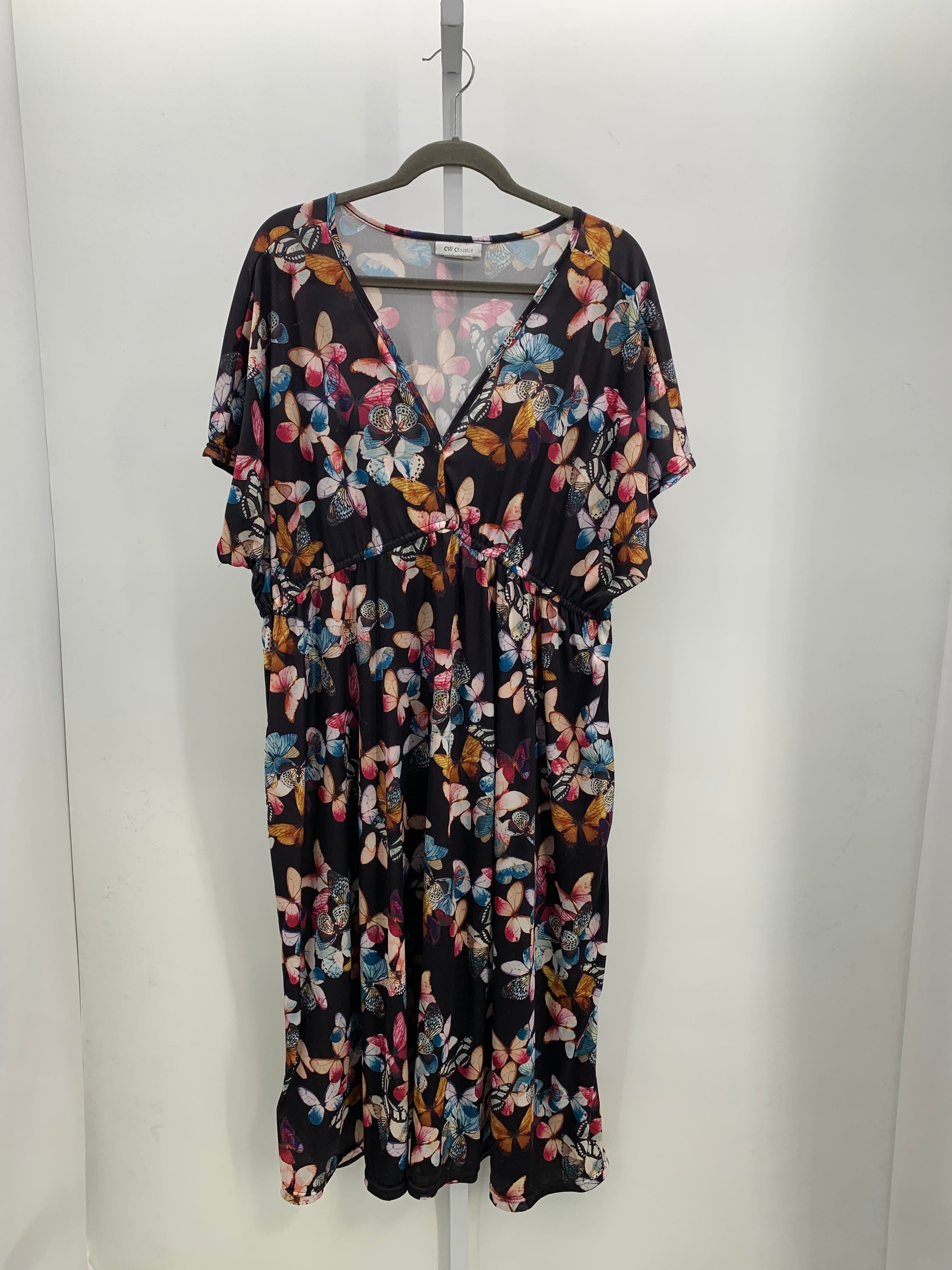 Size 3X Womens Short Sleeve Dress