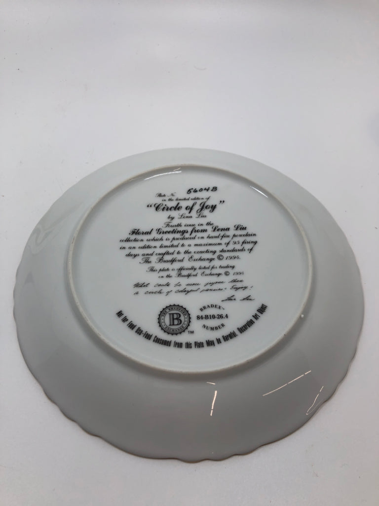 VTG "CIRCLE OF JOY" PLATE- BRADFORD EXCHANGE