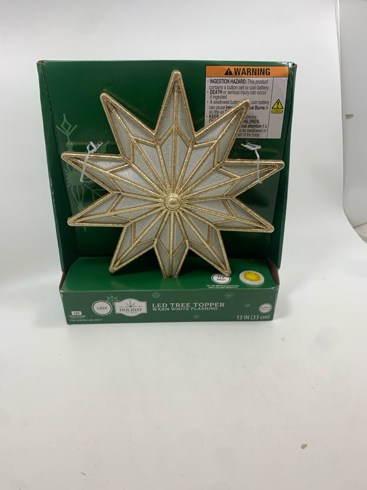 NIB LED STAR TREE TOPPER.