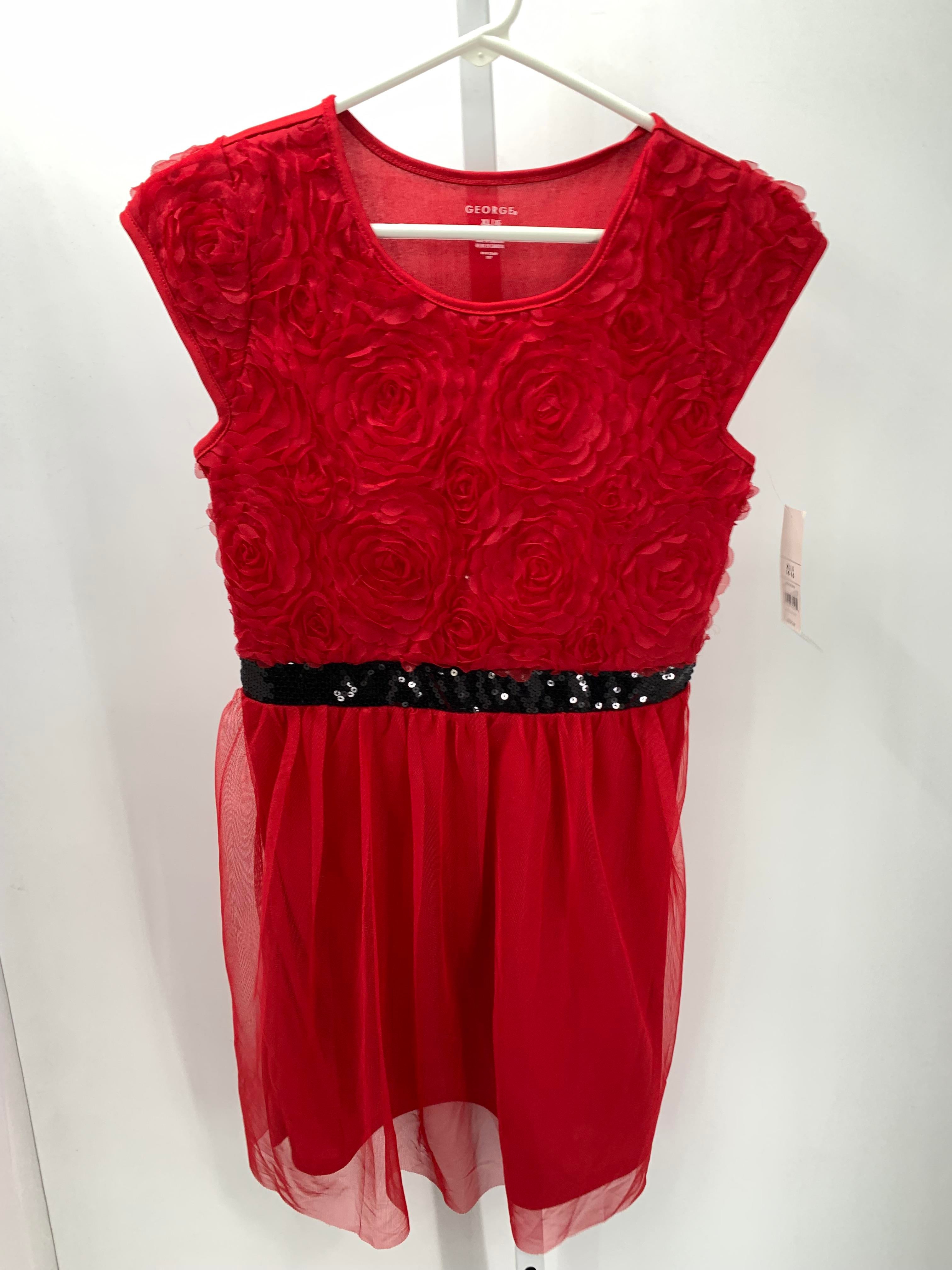 George Size 14-16 Girls Short Sleeve Dress