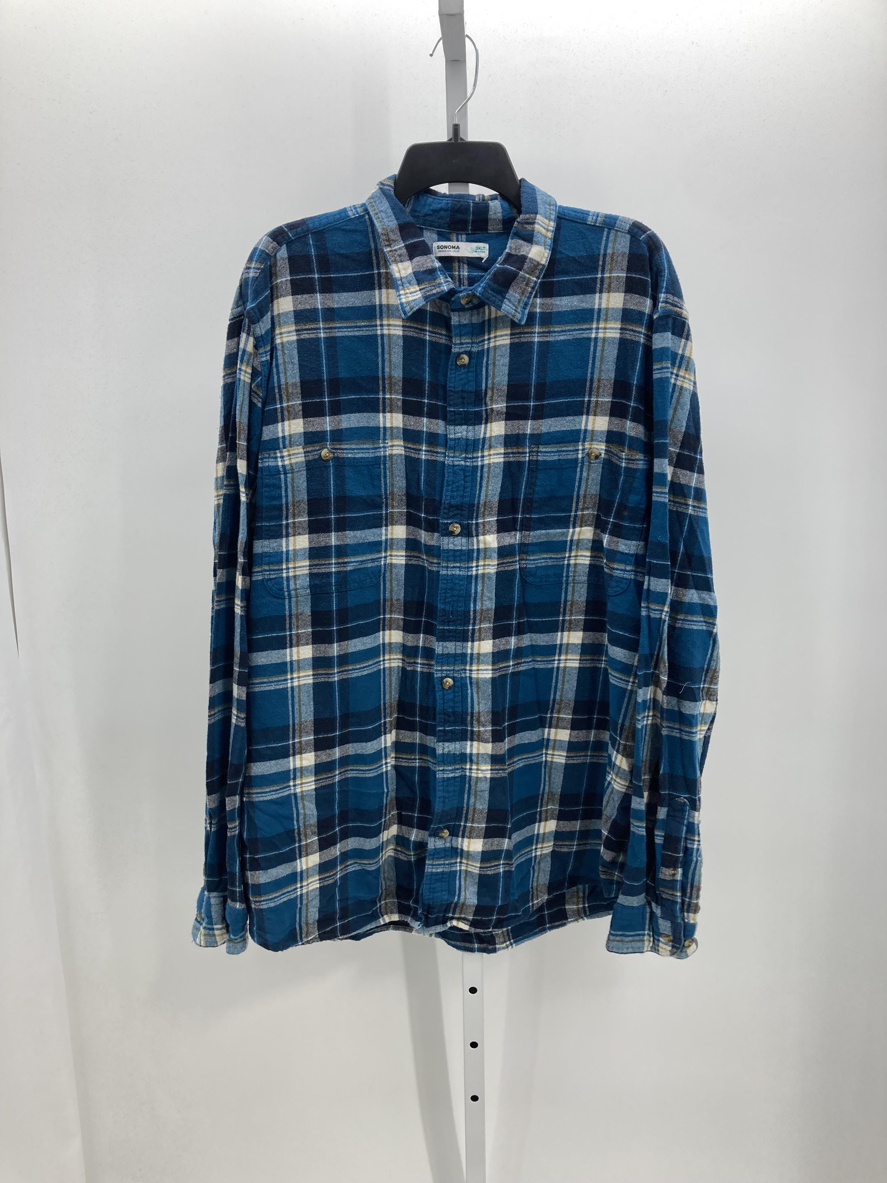 TALL PLAID BTN DOWN