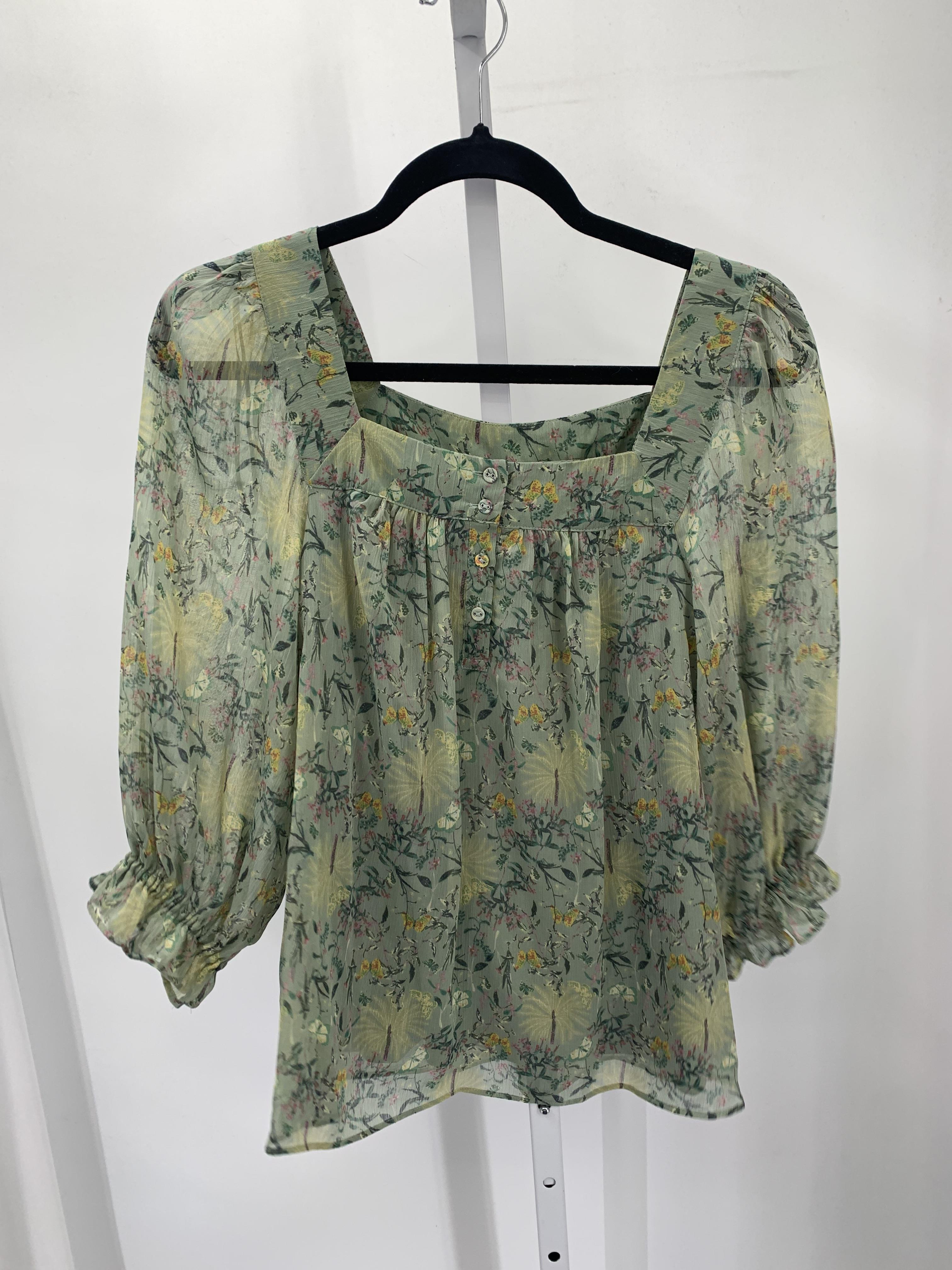 Lauren Conrad Size Medium Misses 3/4 Sleeve Shirt