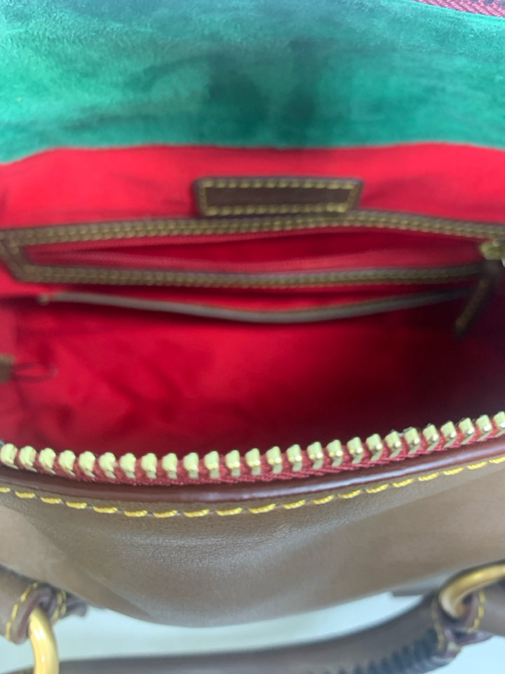 Dooney & Bourke Leather Elephant Florentine Satchel Bag