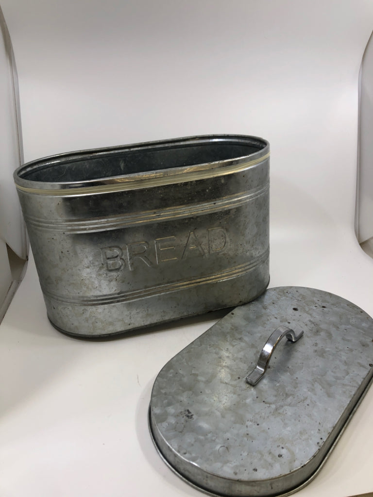 METAL STORAGE/ BREAD BOX.