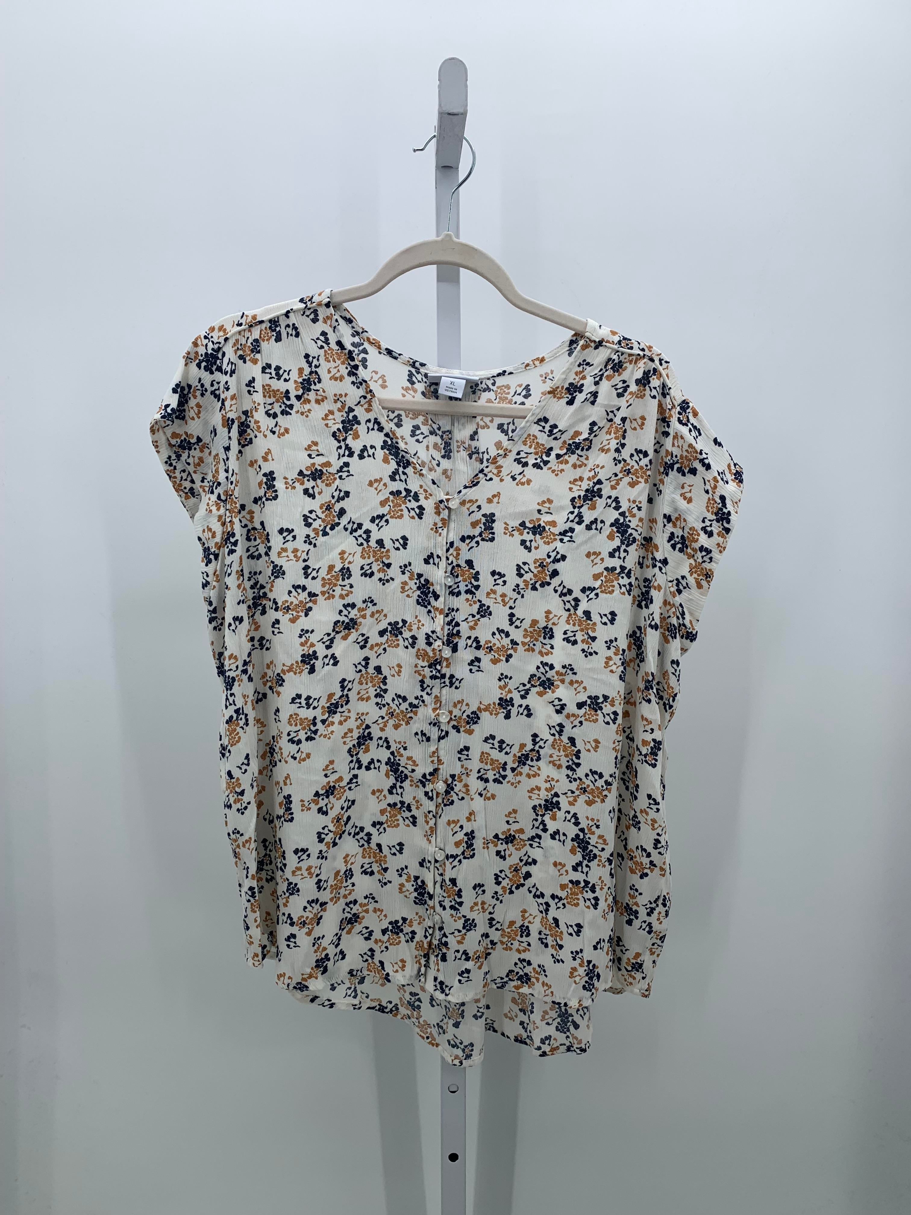 Liz Claiborne Size Extra Large Misses Short Sleeve Shirt