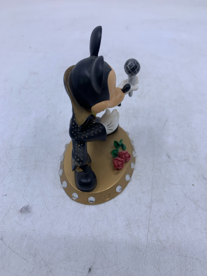MICKEY MOUSE SUSPICIOUS MICE BLACK SUIT ELVIS FIGURINE.