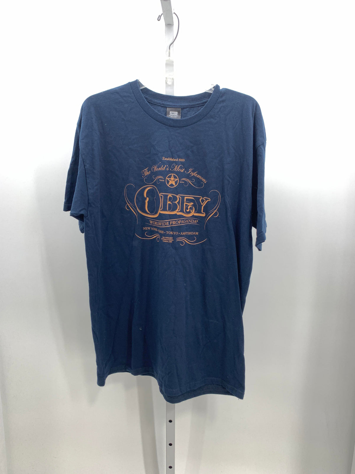 BROWN TEXT KNIT TEE