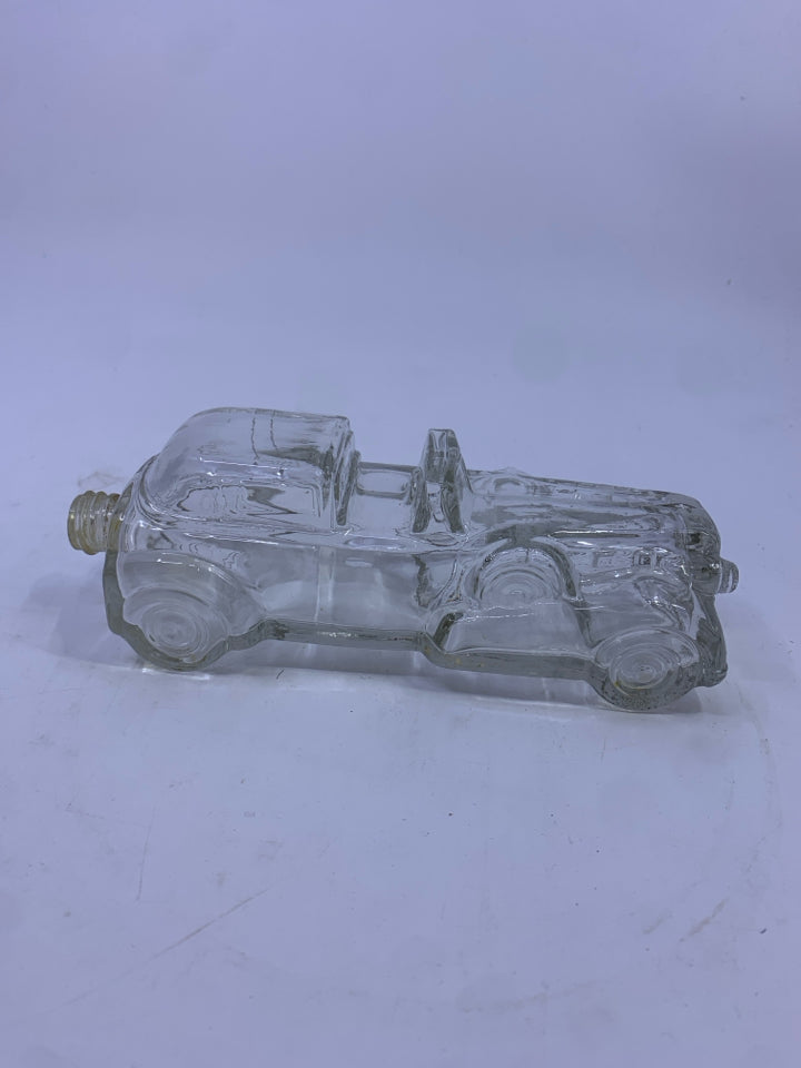 VTG CLEAR CAR AVON BOTTLE- EMPTY.